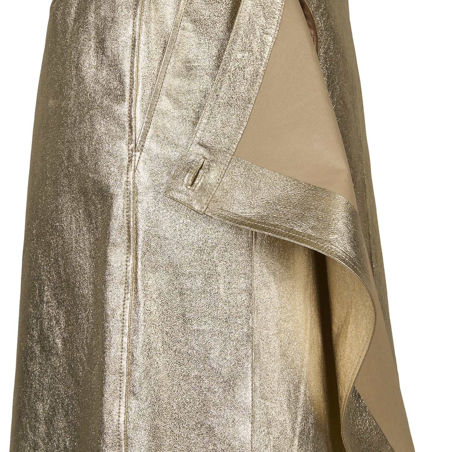 K14916 | LEATHER WRAP SKIRT