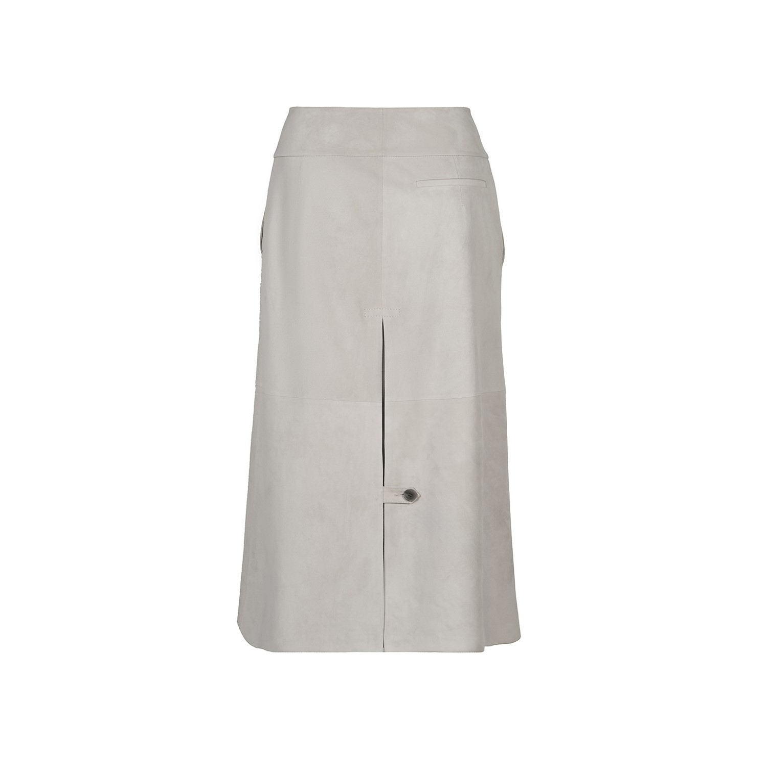 K14919_ |  LEATHER A-LINE LONGETTE SKIRT