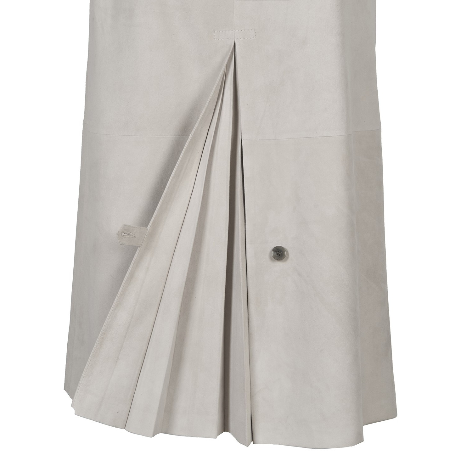 K14919_ |  LEATHER A-LINE LONGETTE SKIRT