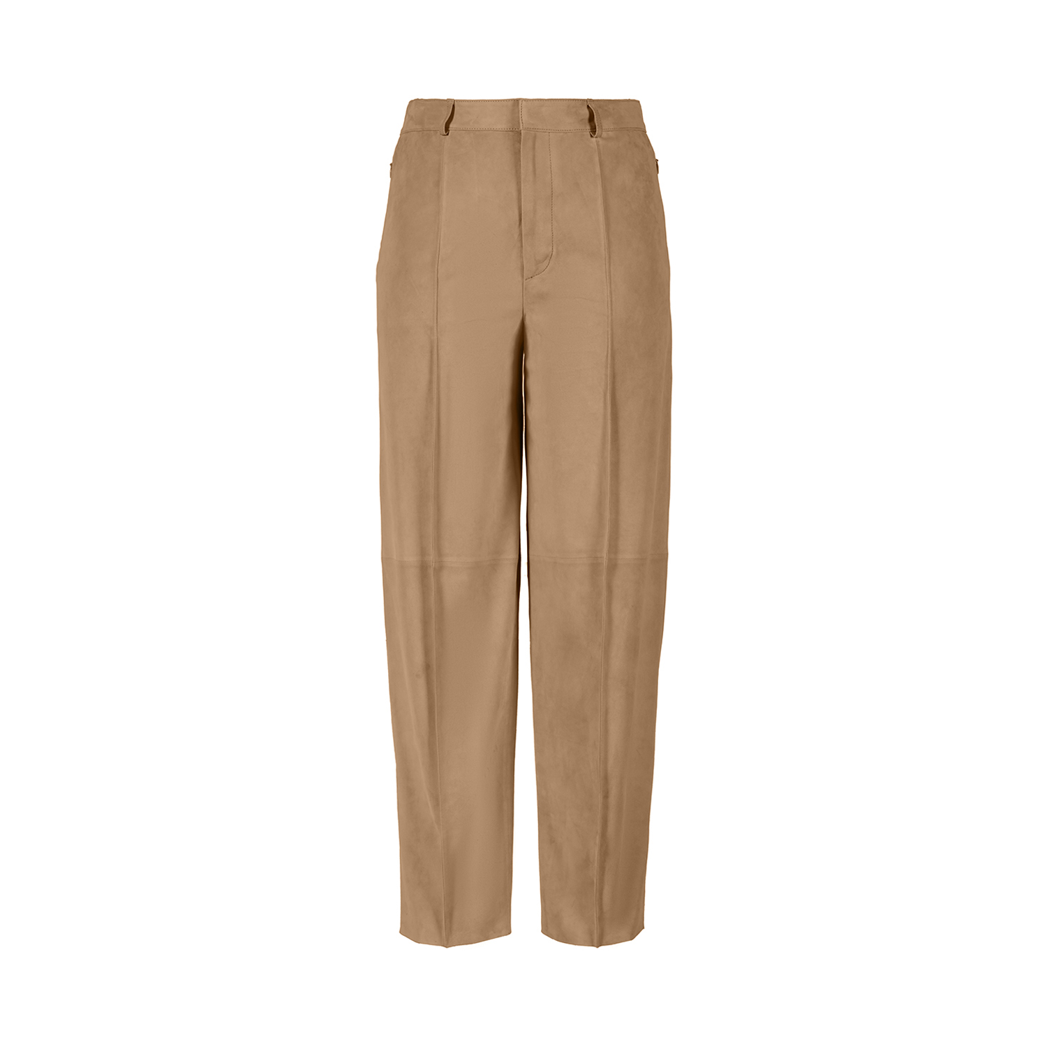 K14925 | LEATHER ROUNDED LEG PANTS