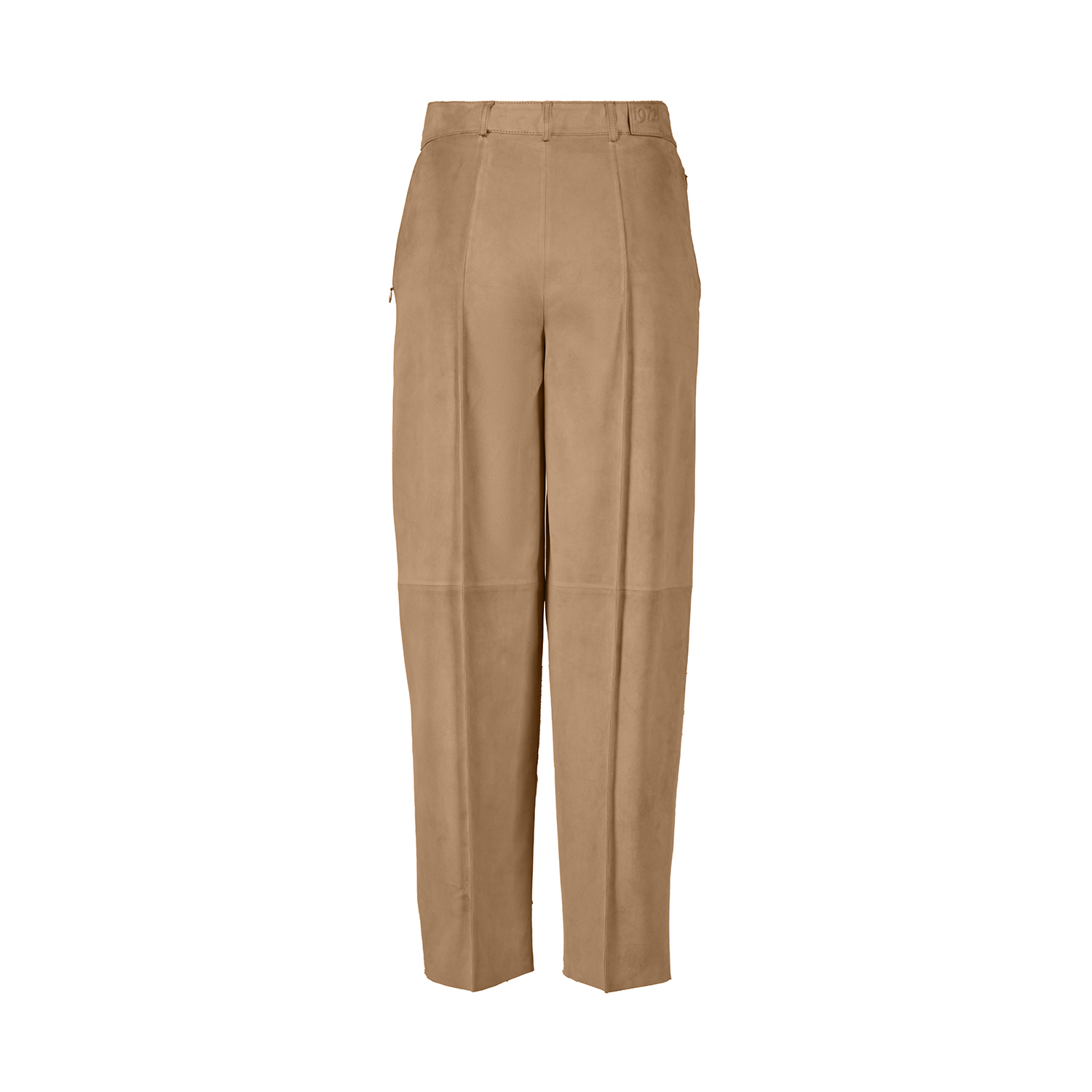 K14925 | LEATHER ROUNDED LEG PANTS