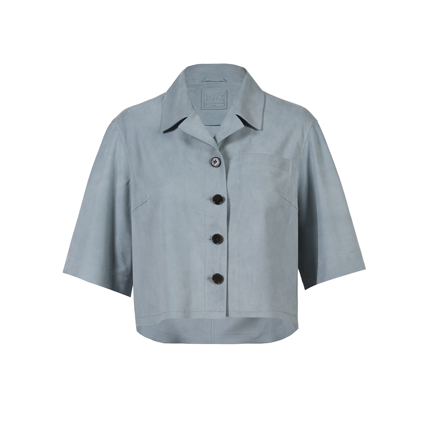 K14993 | LEATHER CROPPED PYJAMA SHIRT