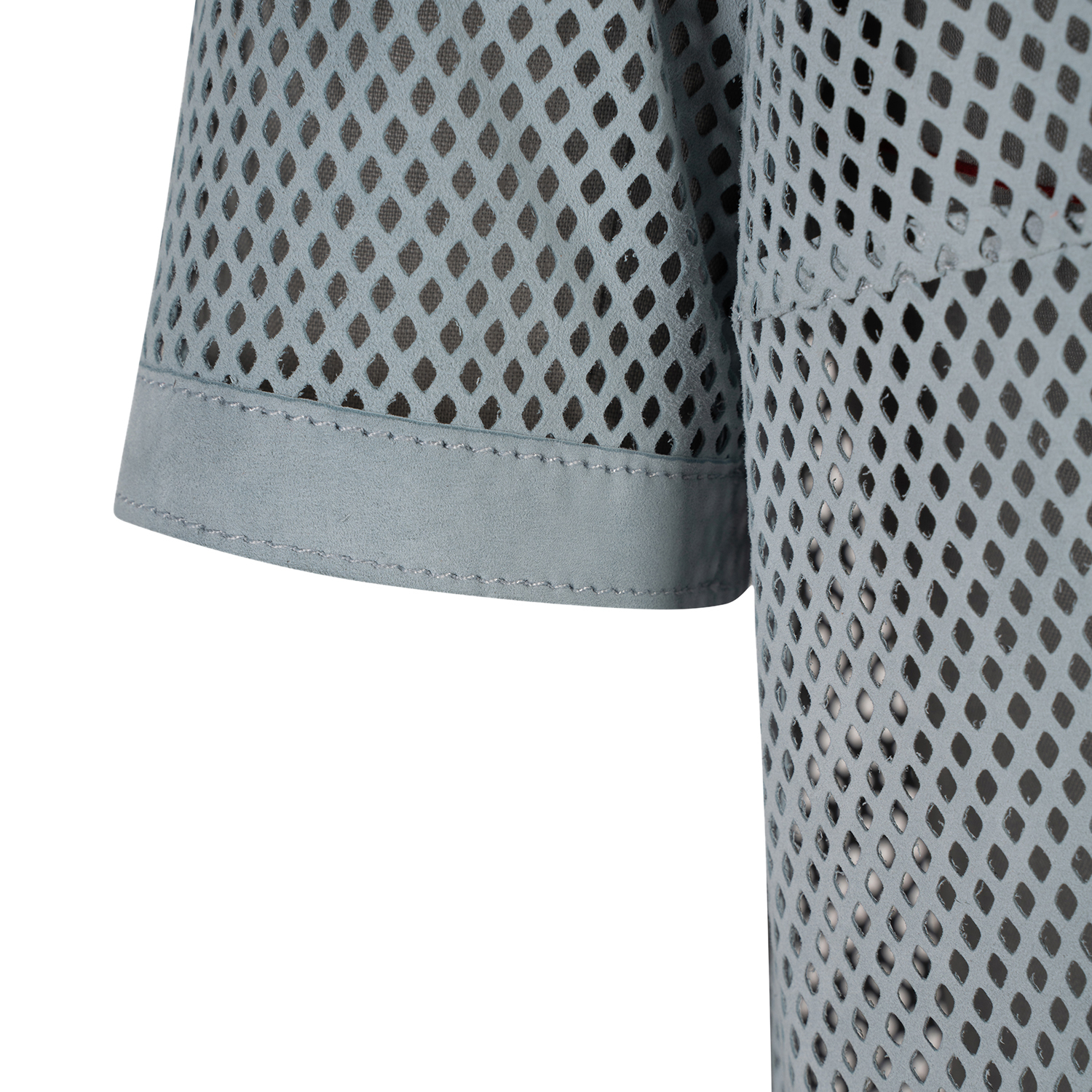 K15100 | LEATHER PERFORATED T-SHIRT