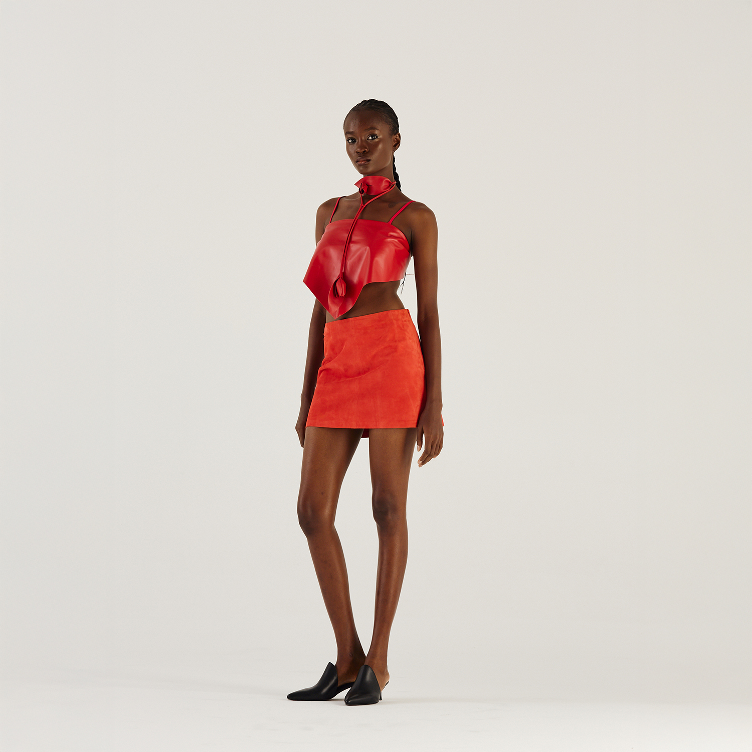 K15141 | LEATHER MINI SKIRT