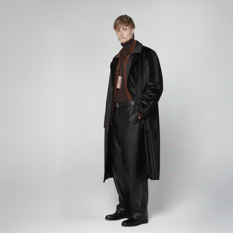 K15144 - SHEARLING LONG COAT