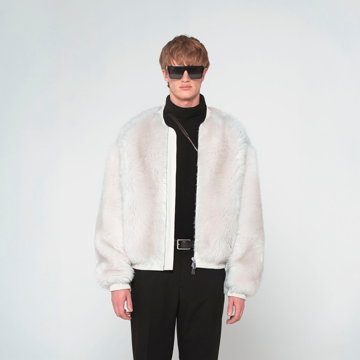 K15146 - SHEARLING OVERSIZE BOMBER
