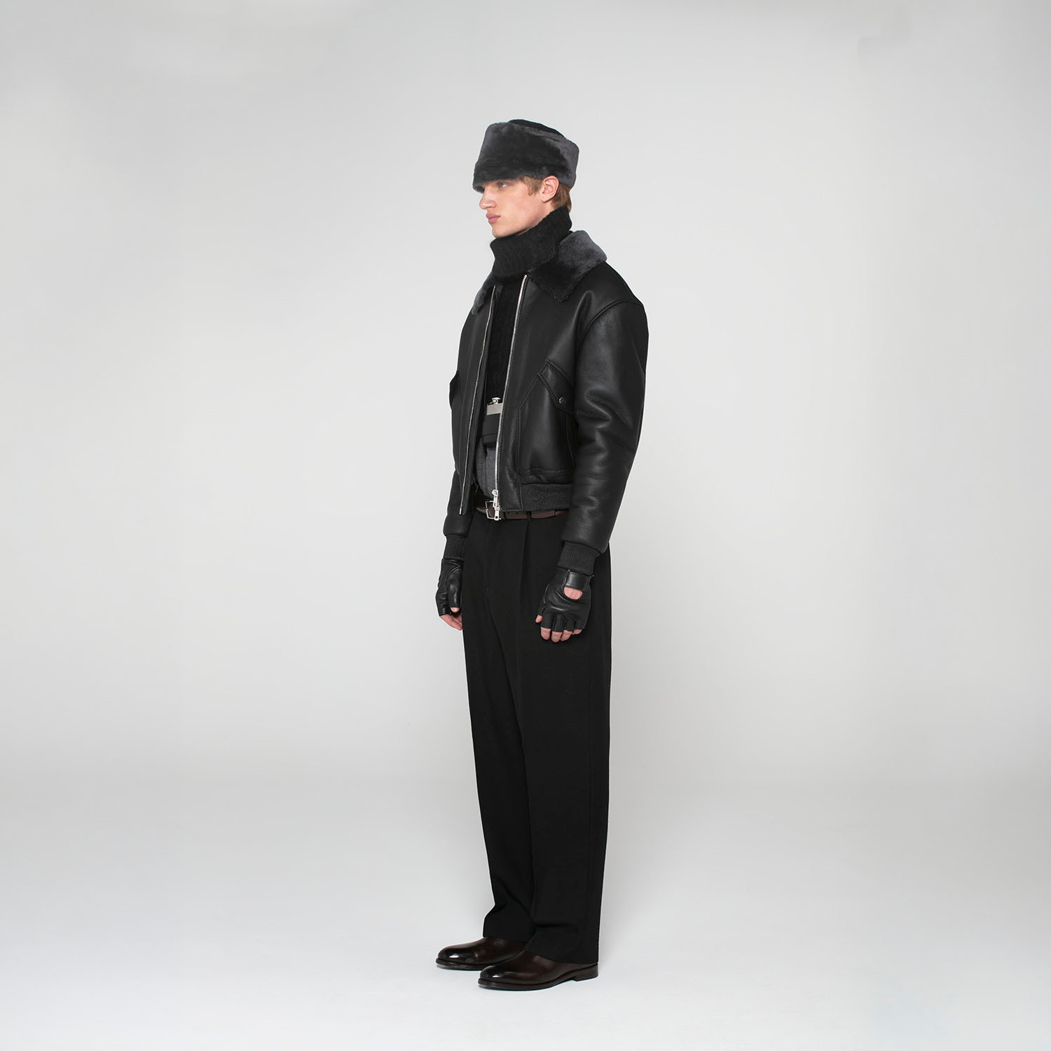 K15149 - SHEARLING BOOMBER JACKET