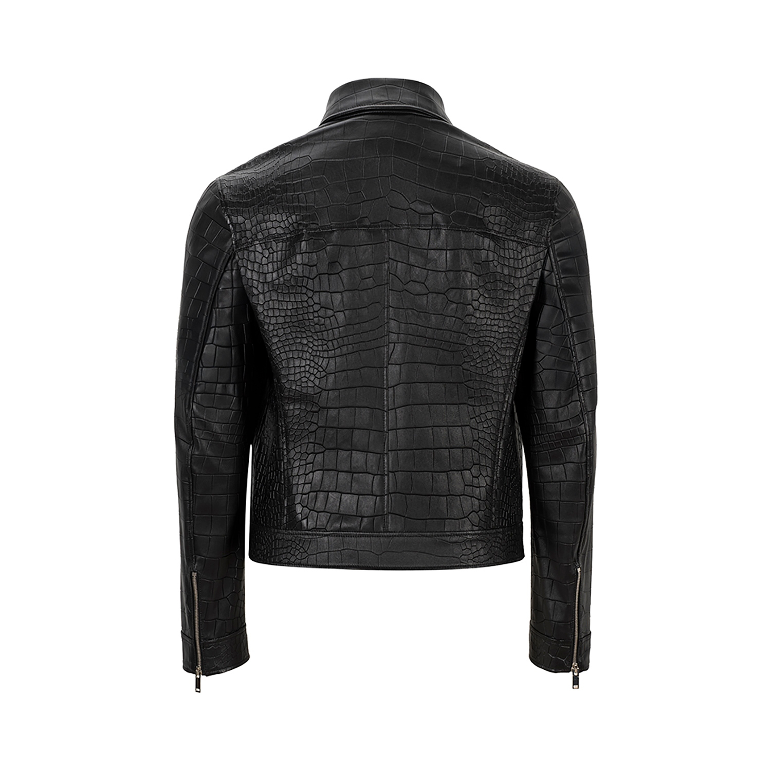 K15161 - LEATHER FITTED BLOUSON JACKET