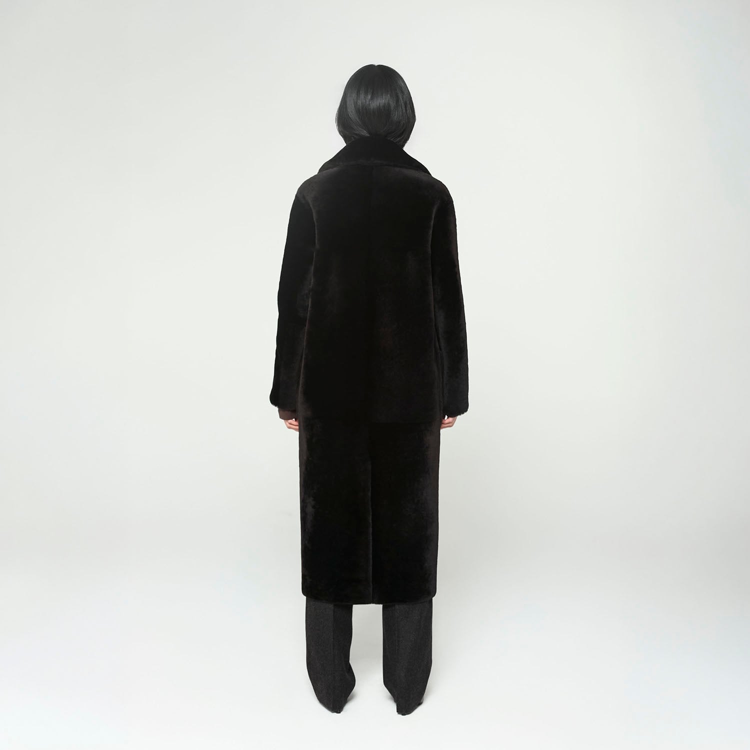 K151731- SHEARLING REVERSIBLE ROBE COAT