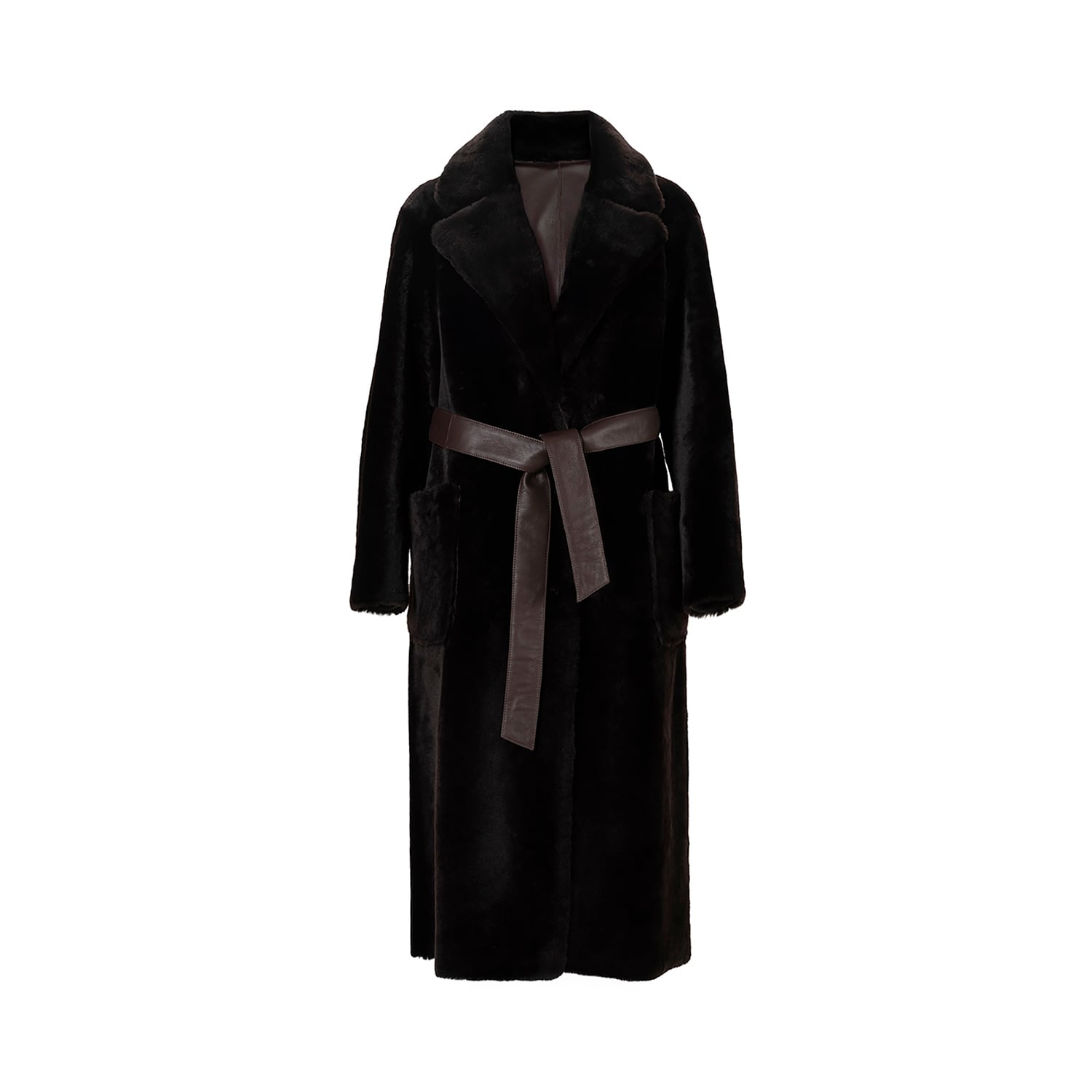 K151731- SHEARLING REVERSIBLE ROBE COAT