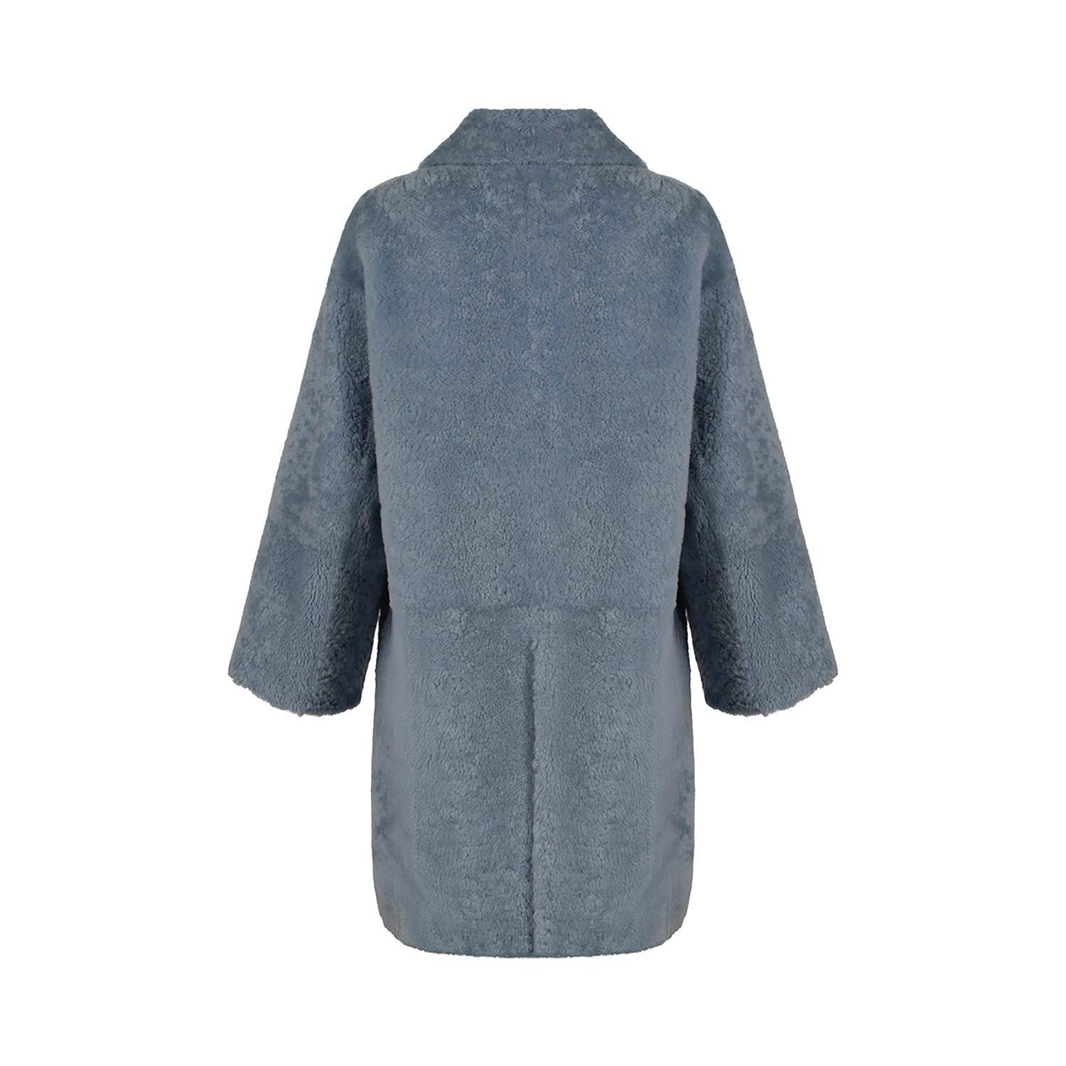 K15175-SHEARLING DOUBLE-BREASTED CABAN
