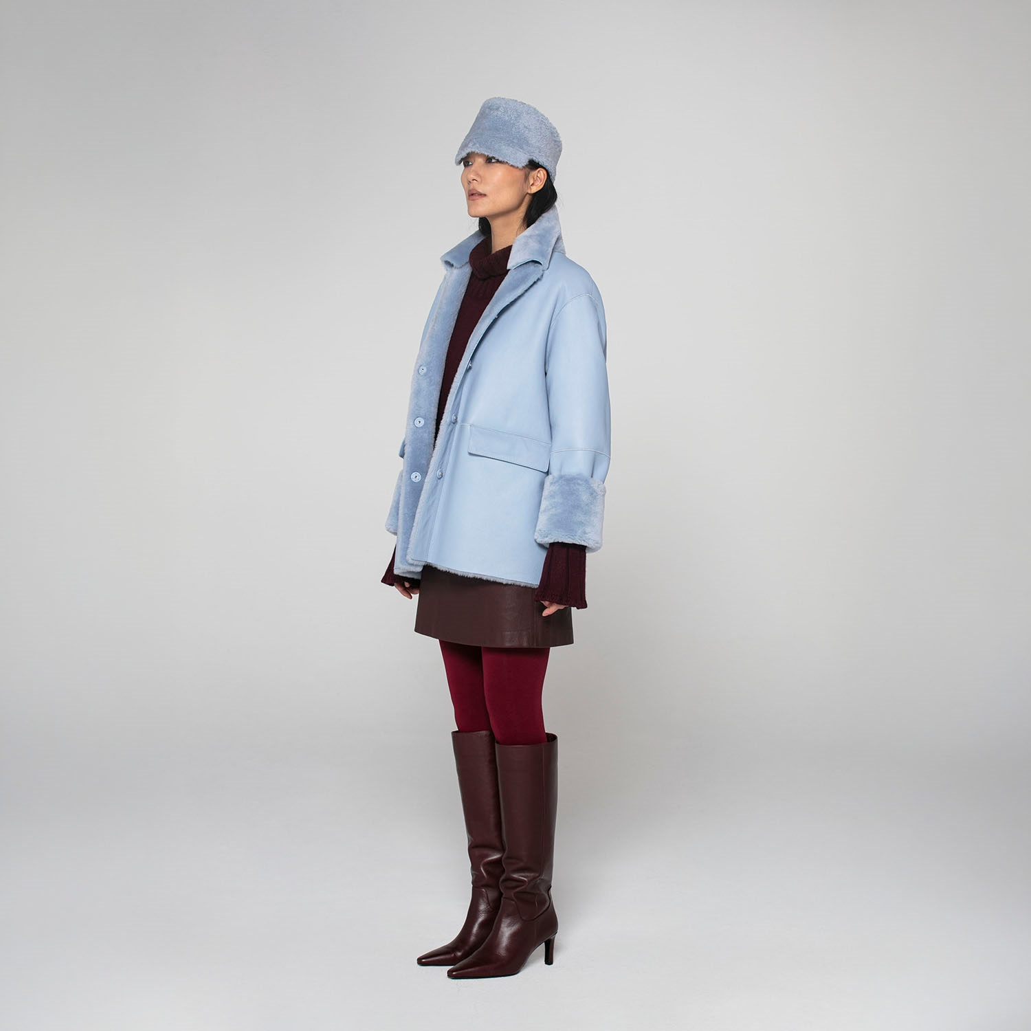 K15177-REVERSIBLE BOXY JACKET