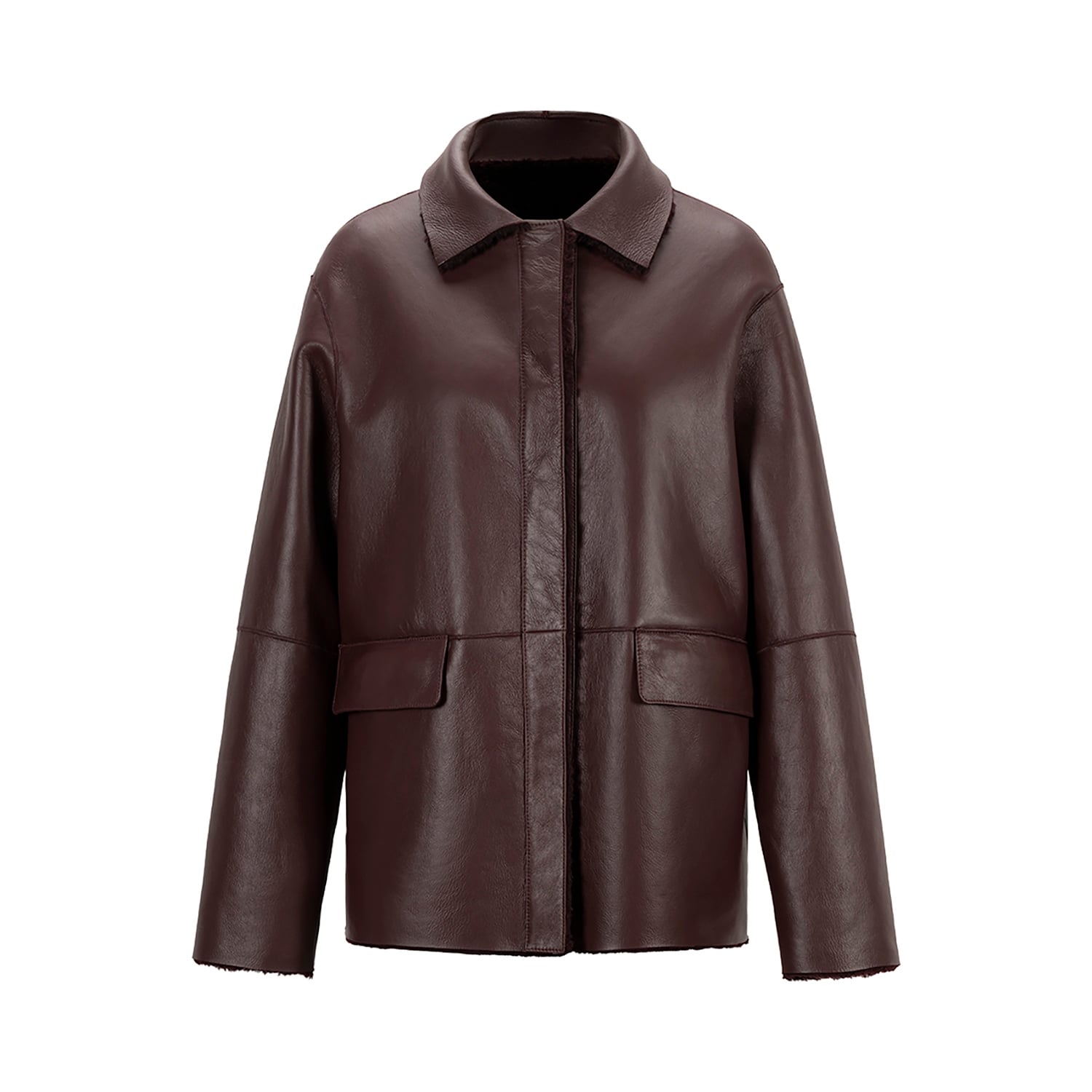 K151771 - SHEARLING REVERSIBLE BOXY JACKET
