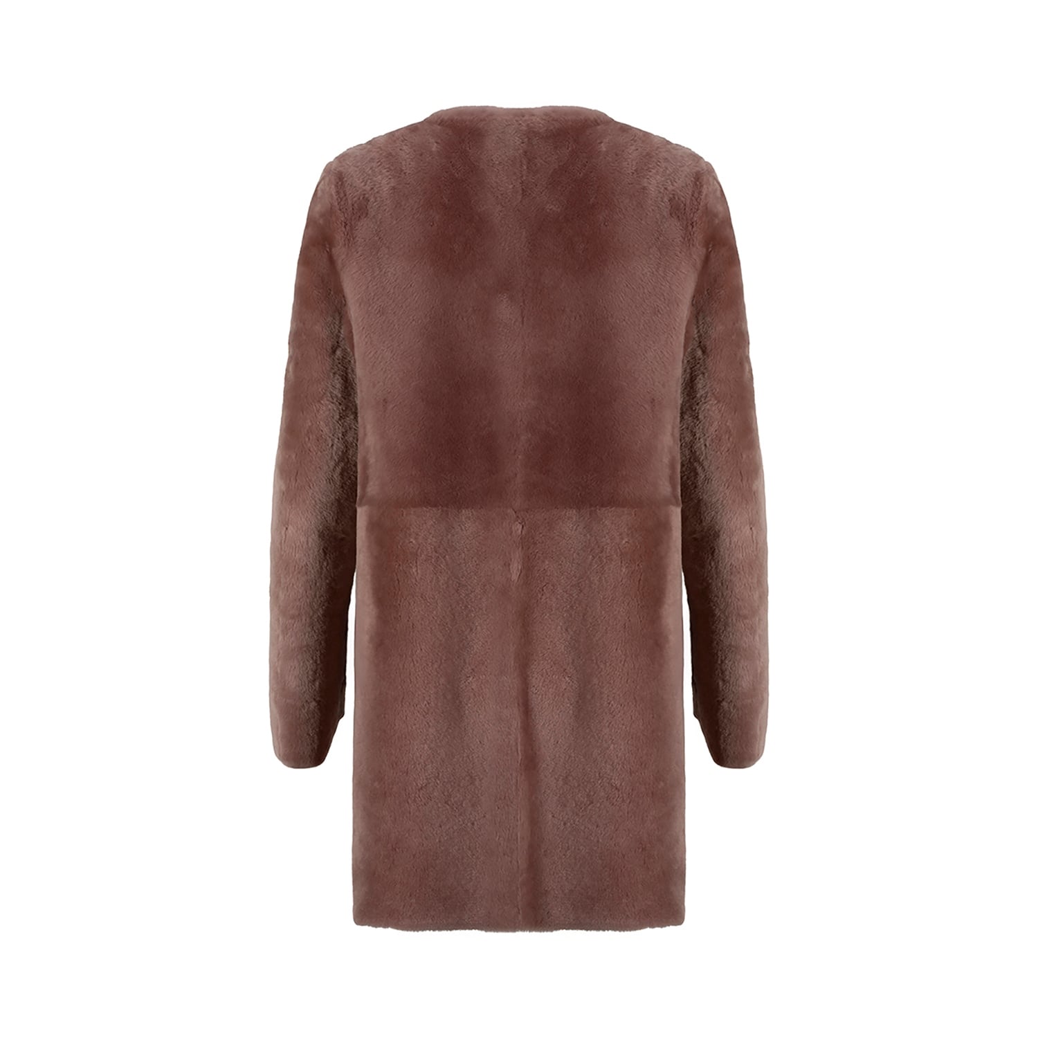 K15178-SHEARLING REVERSIBLE ROUND NECK CABAN