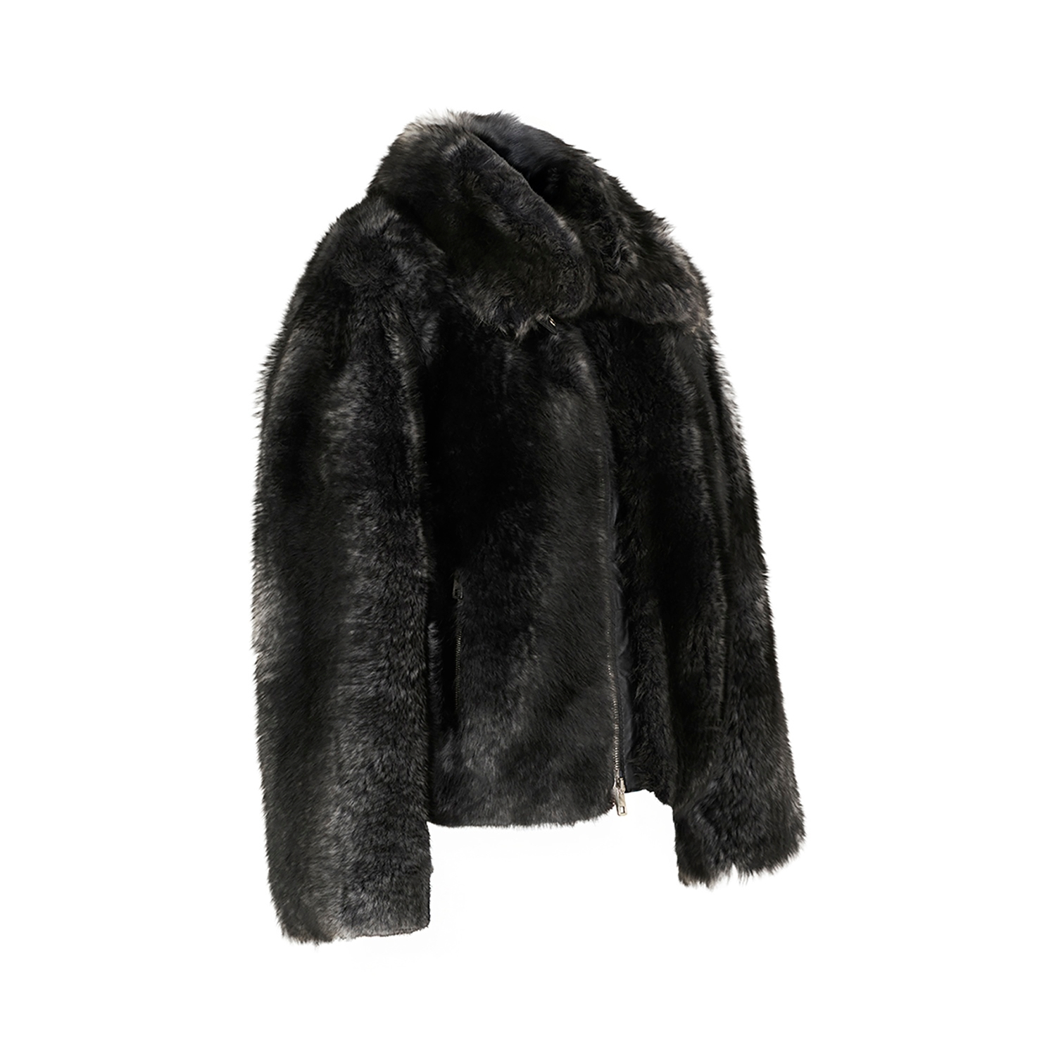 K15182 - SHEARLING HIGH COLLAR JACKET