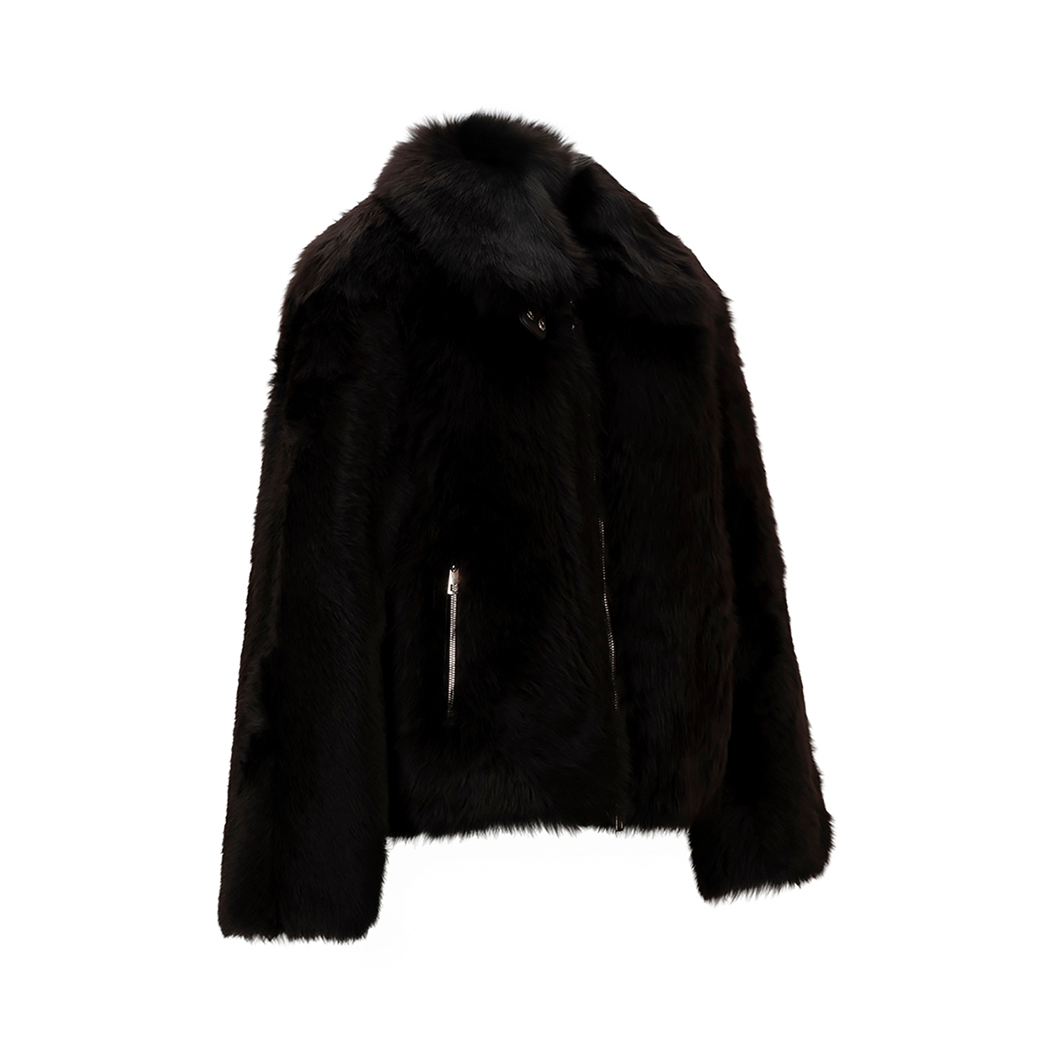 K151821 - SHEARLING HIGH COLLAR JACKET