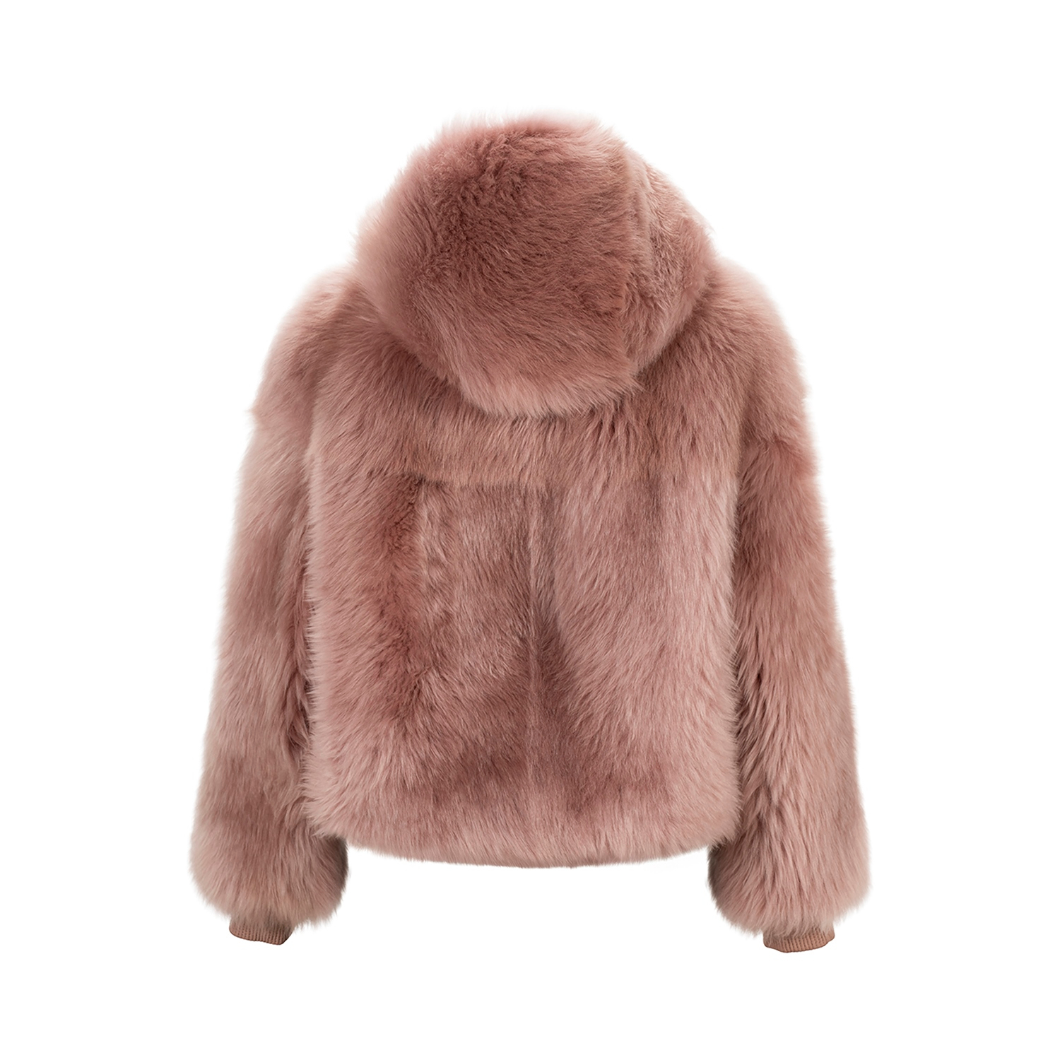 K151841- SHEARLING HOODIE JACKET