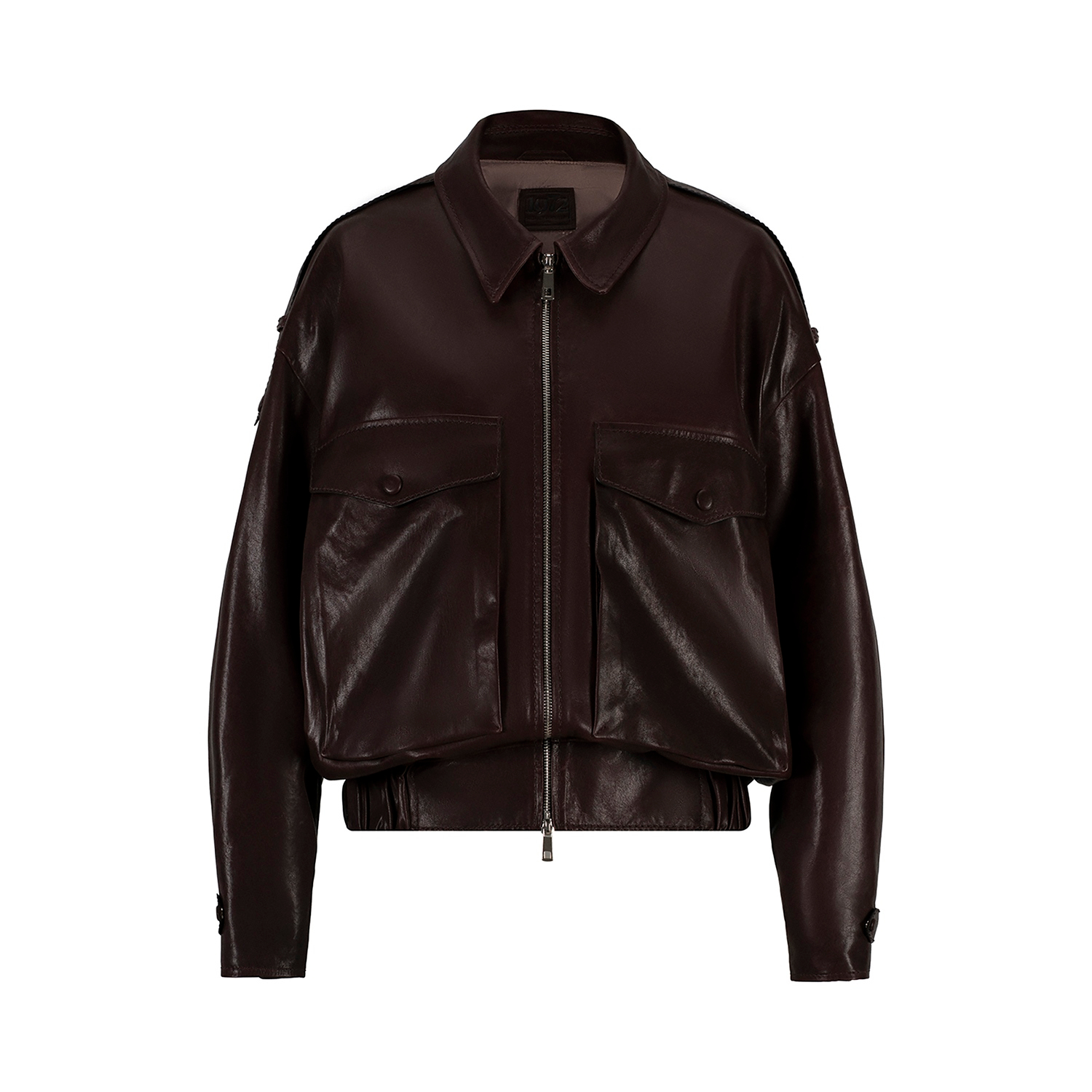 K151931 - LEATHER OVERSIZED BOMBER