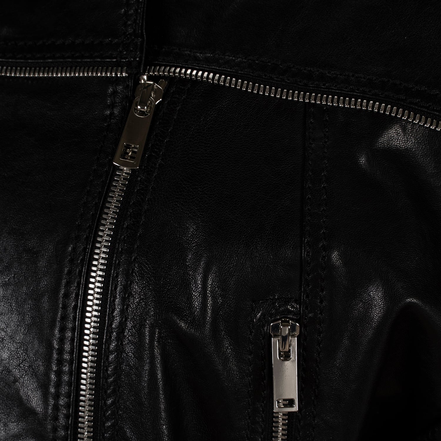 K15195 - LEATHER OVERSIZED BIKER
