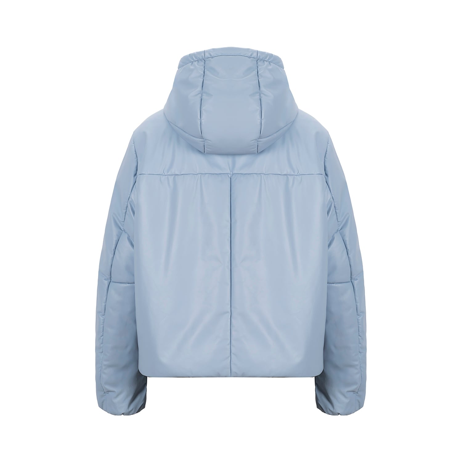 K15196 - LEATHER REVERSIBLE PUFFER JACKET