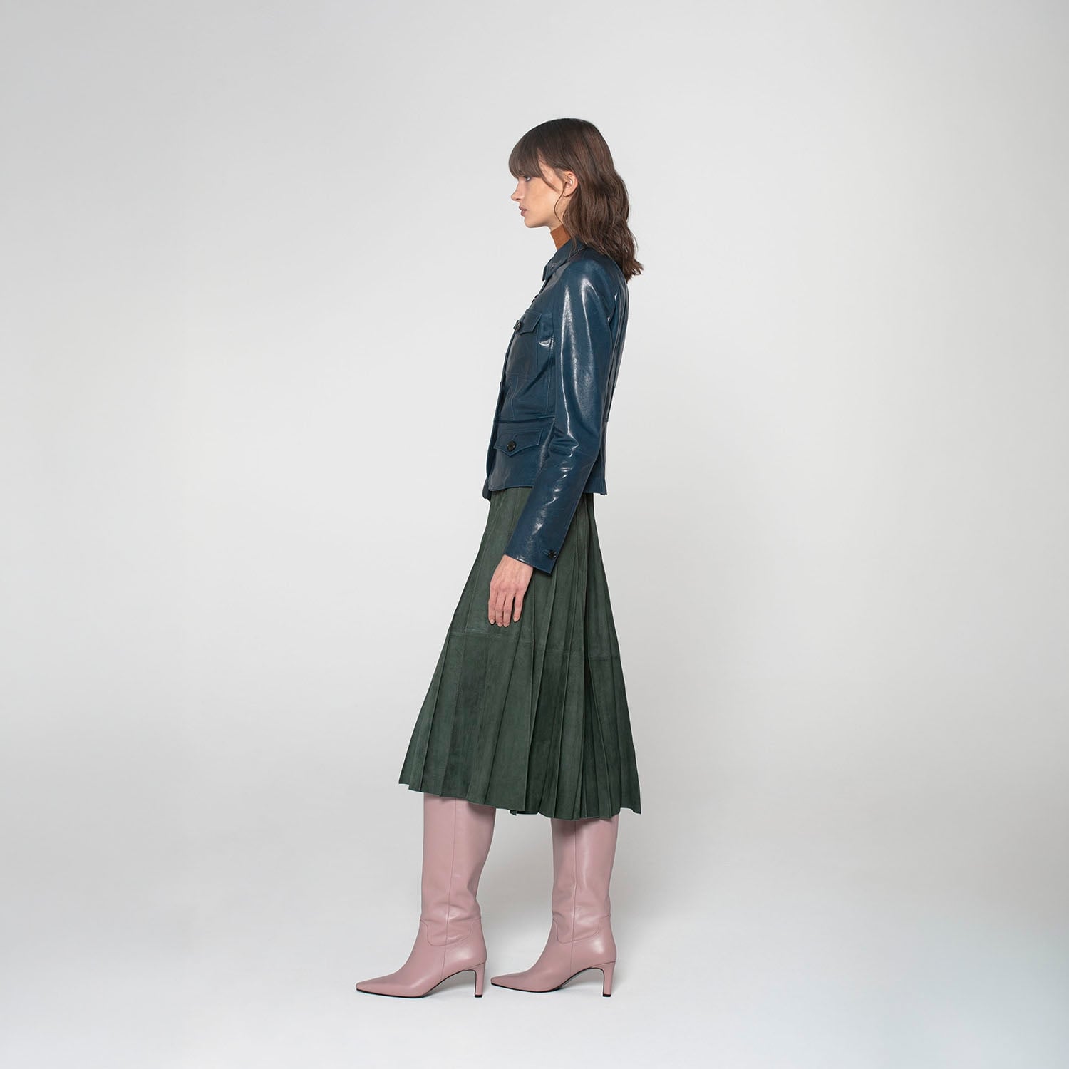 K15200 - LEATHER MINI FIELD JACKET