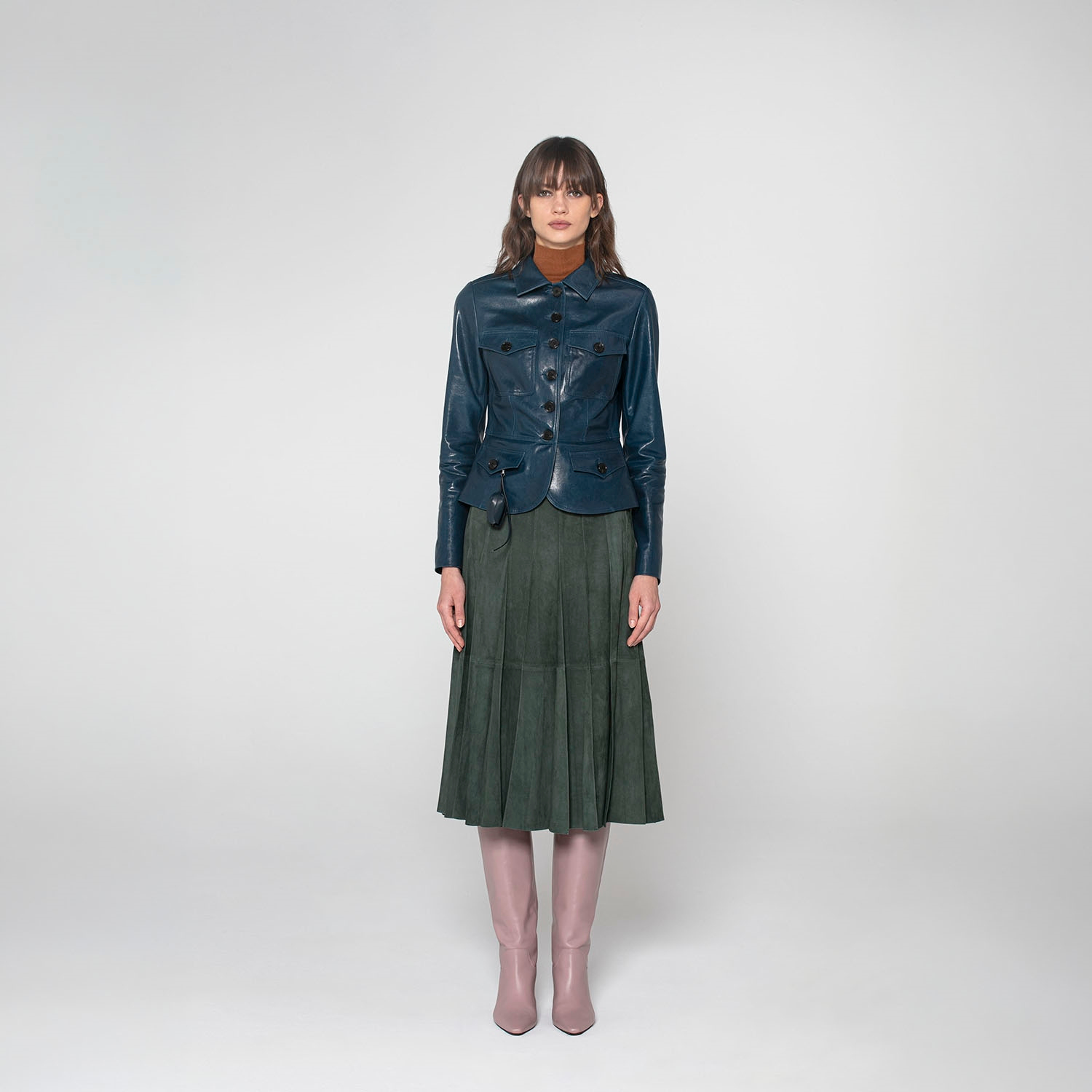 K15200 - LEATHER MINI FIELD JACKET