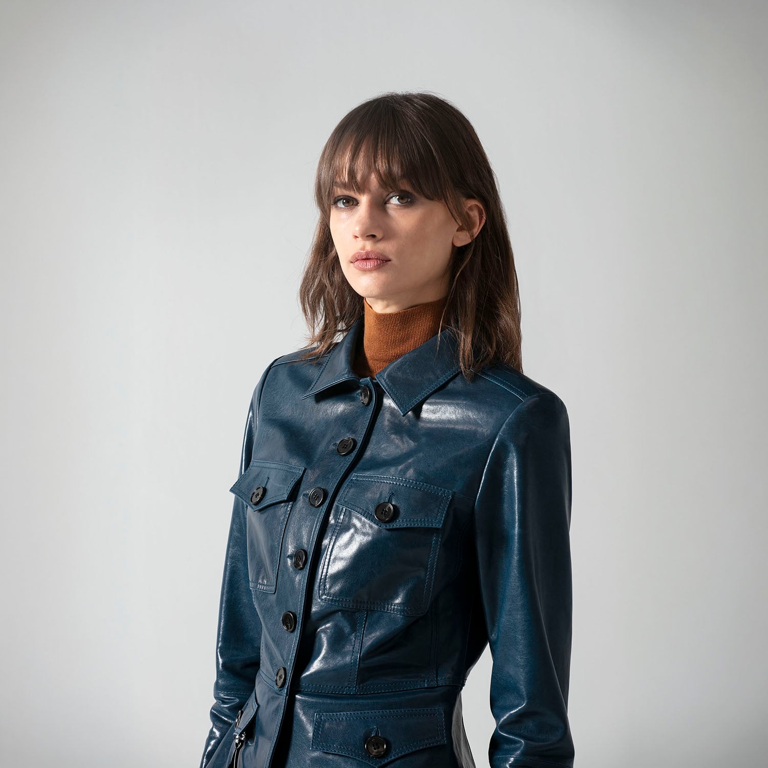K15200 - LEATHER MINI FIELD JACKET