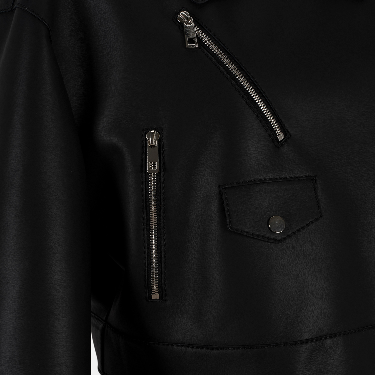 K15204 - LEATHER RELAXED FIT BIKER