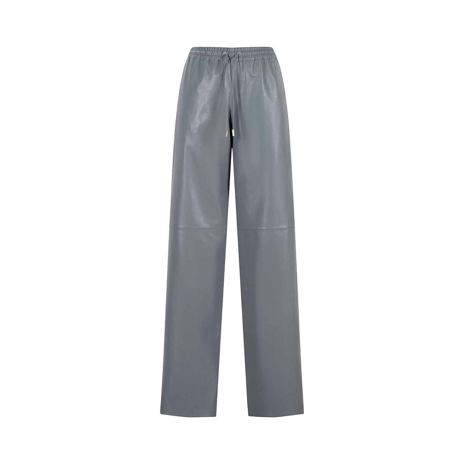 K15211- LEATHER ELASTIC WAISTBAND TROUSERS