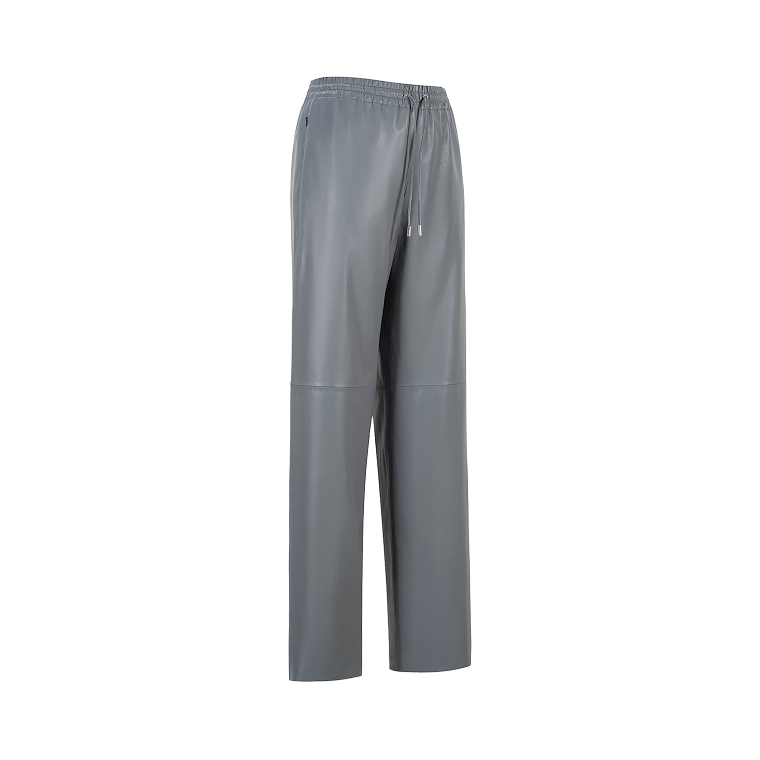 K15211- LEATHER ELASTIC WAISTBAND TROUSERS