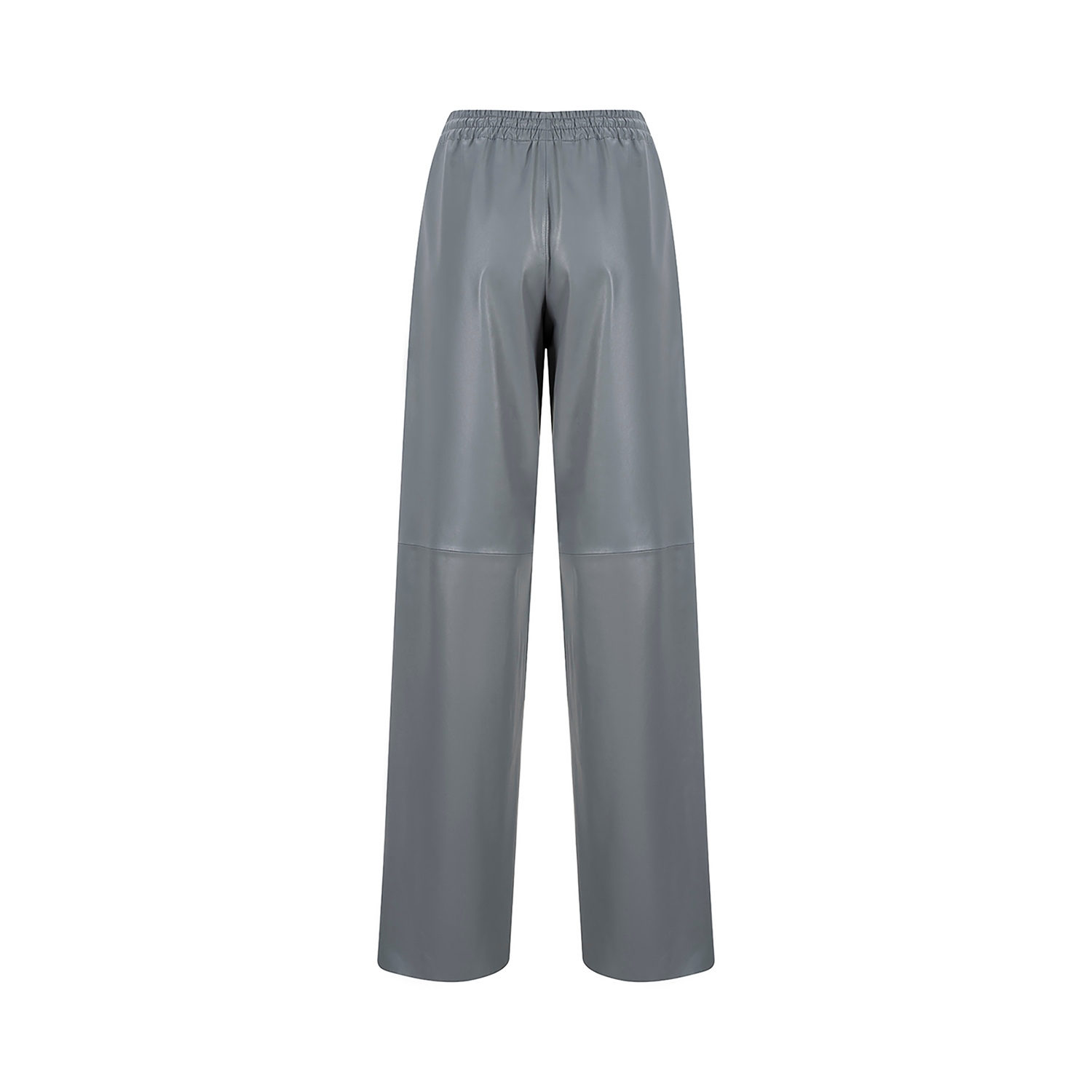 K15211- LEATHER ELASTIC WAISTBAND TROUSERS