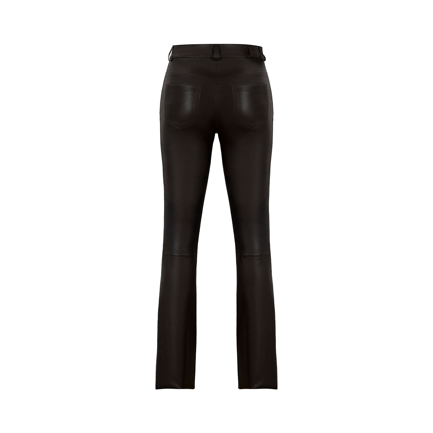 K15212 - LEATHER BOOT LEG STRETCH TROUSERS