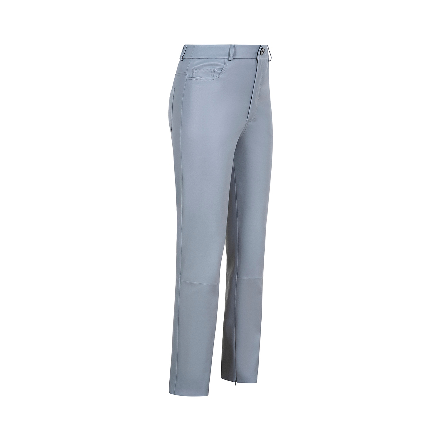 K15213 - LEATHER TIGHT CAPRI STRETCH TROUSERS