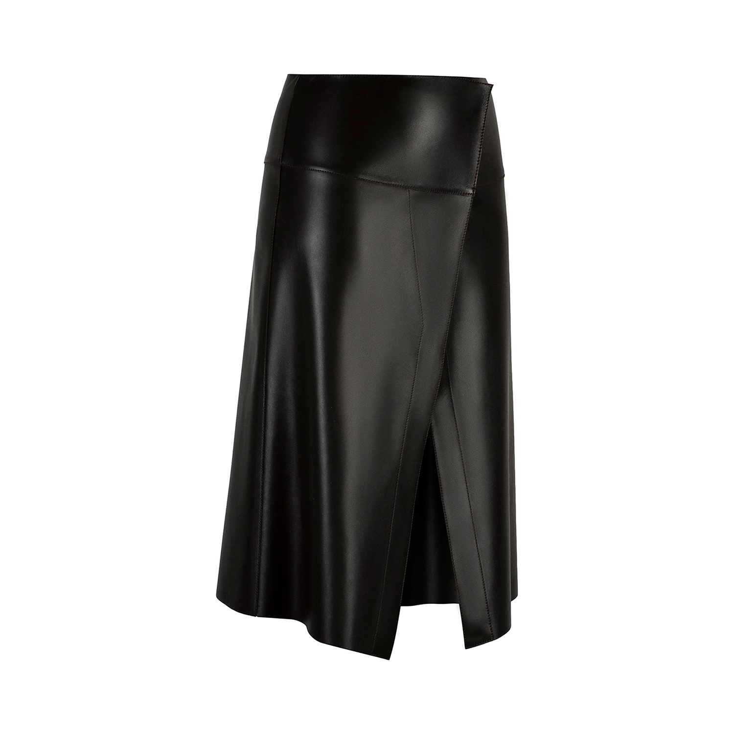 K15219 - LEATHER WRAP SKIRT 