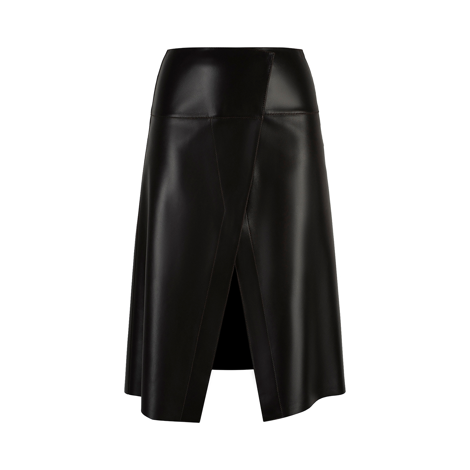 K15219 - LEATHER WRAP SKIRT 
