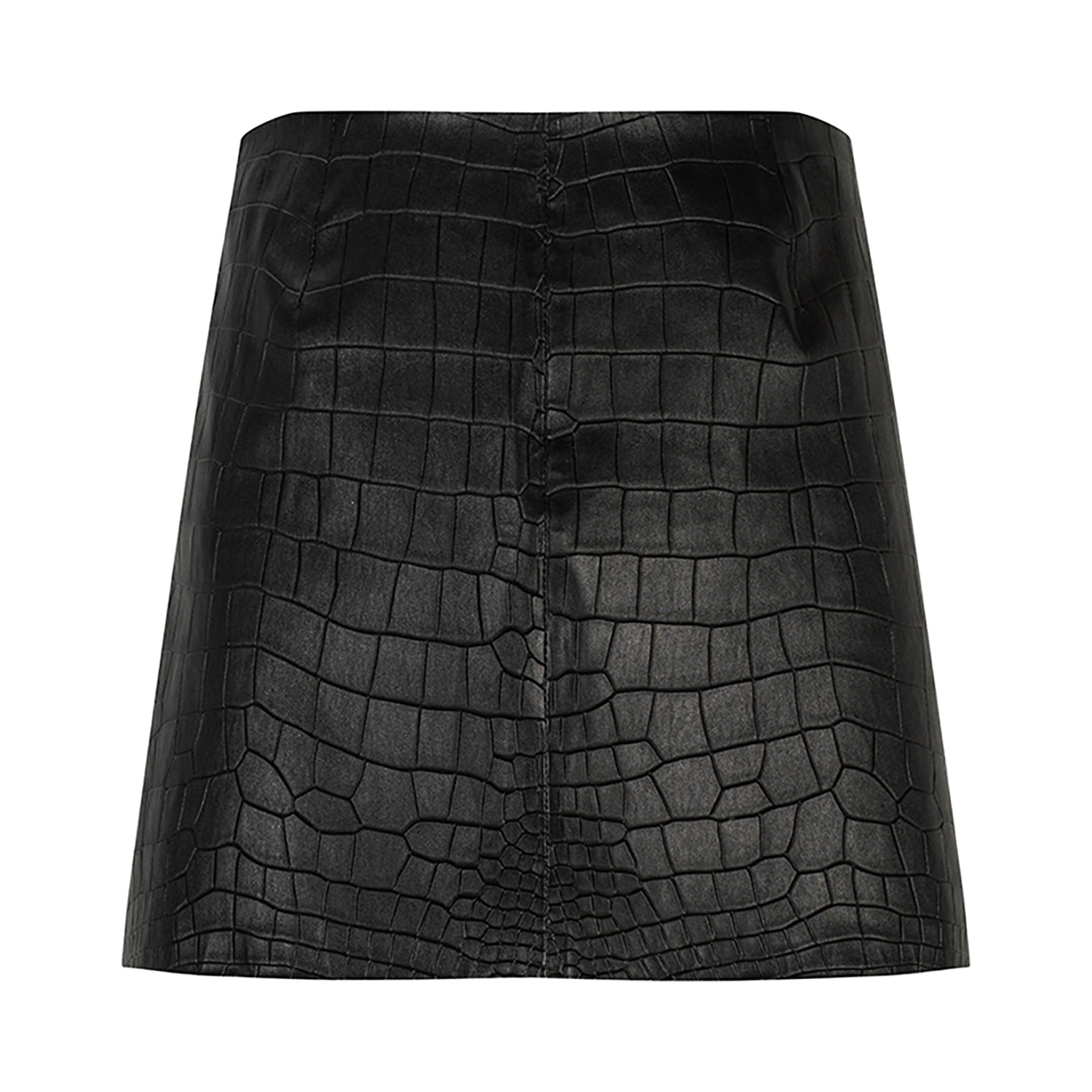 K15220 - LEATHER MINI STRETCH SKIRT