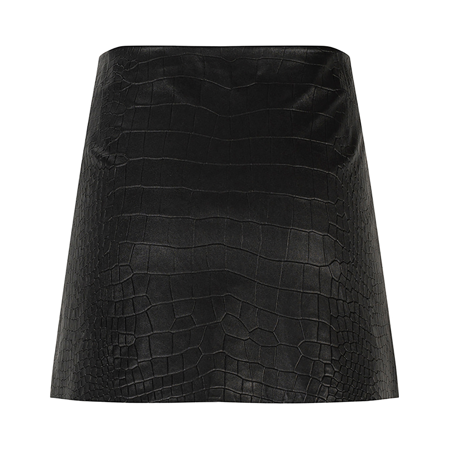 K15220 - LEATHER MINI STRETCH SKIRT