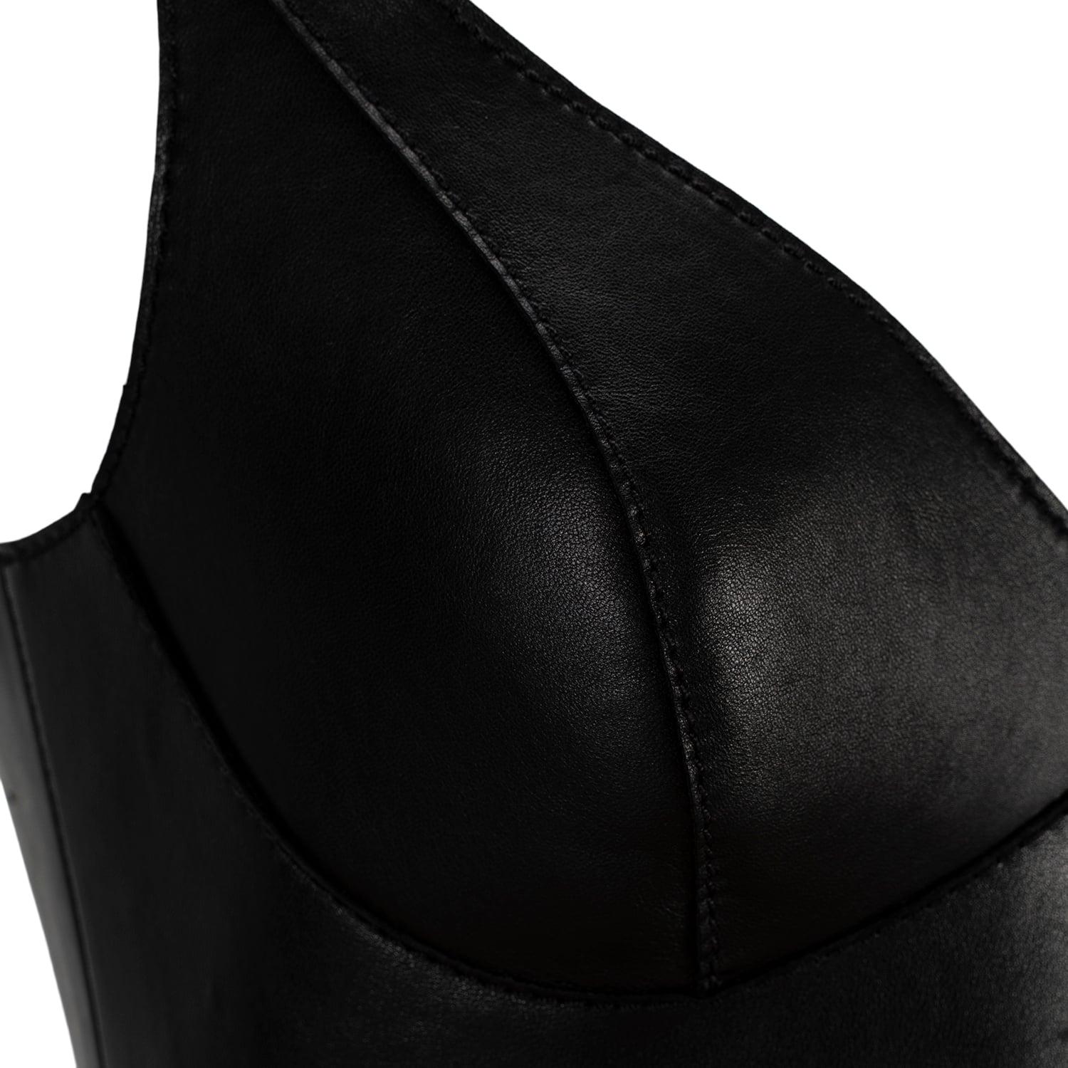 K15222 - LEATHER SKIN-TIGHT DRESS