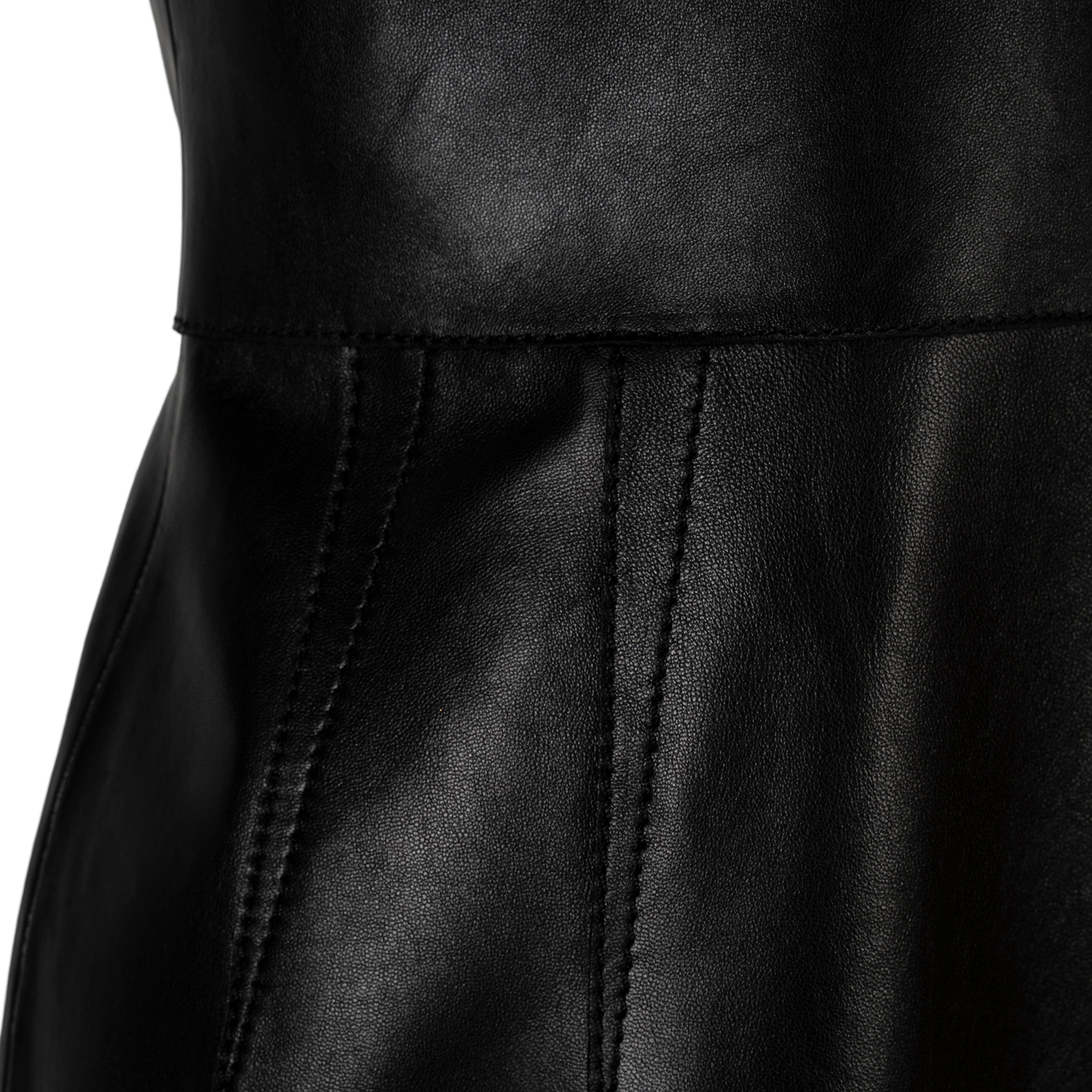 K15222 - LEATHER SKIN-TIGHT DRESS