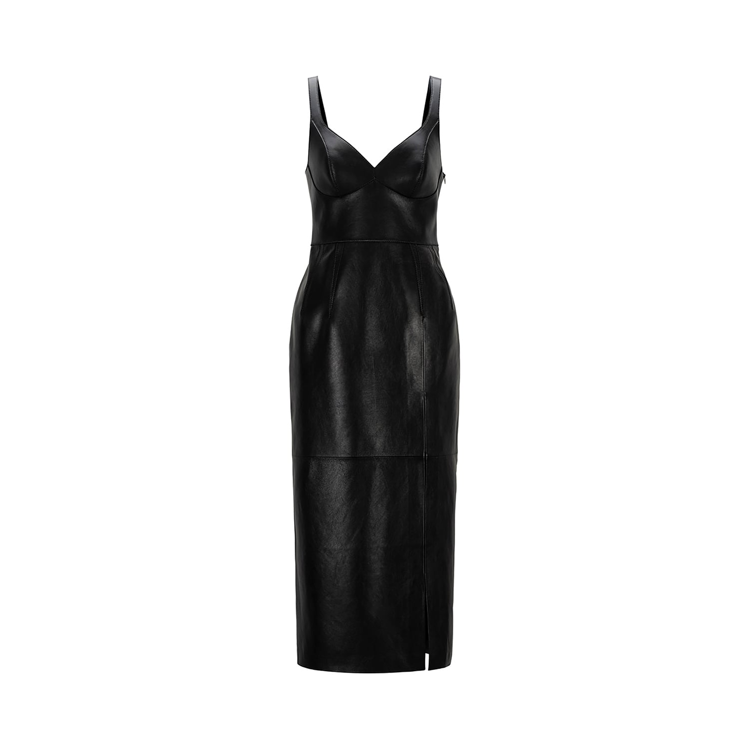 K15222 - LEATHER SKIN-TIGHT DRESS