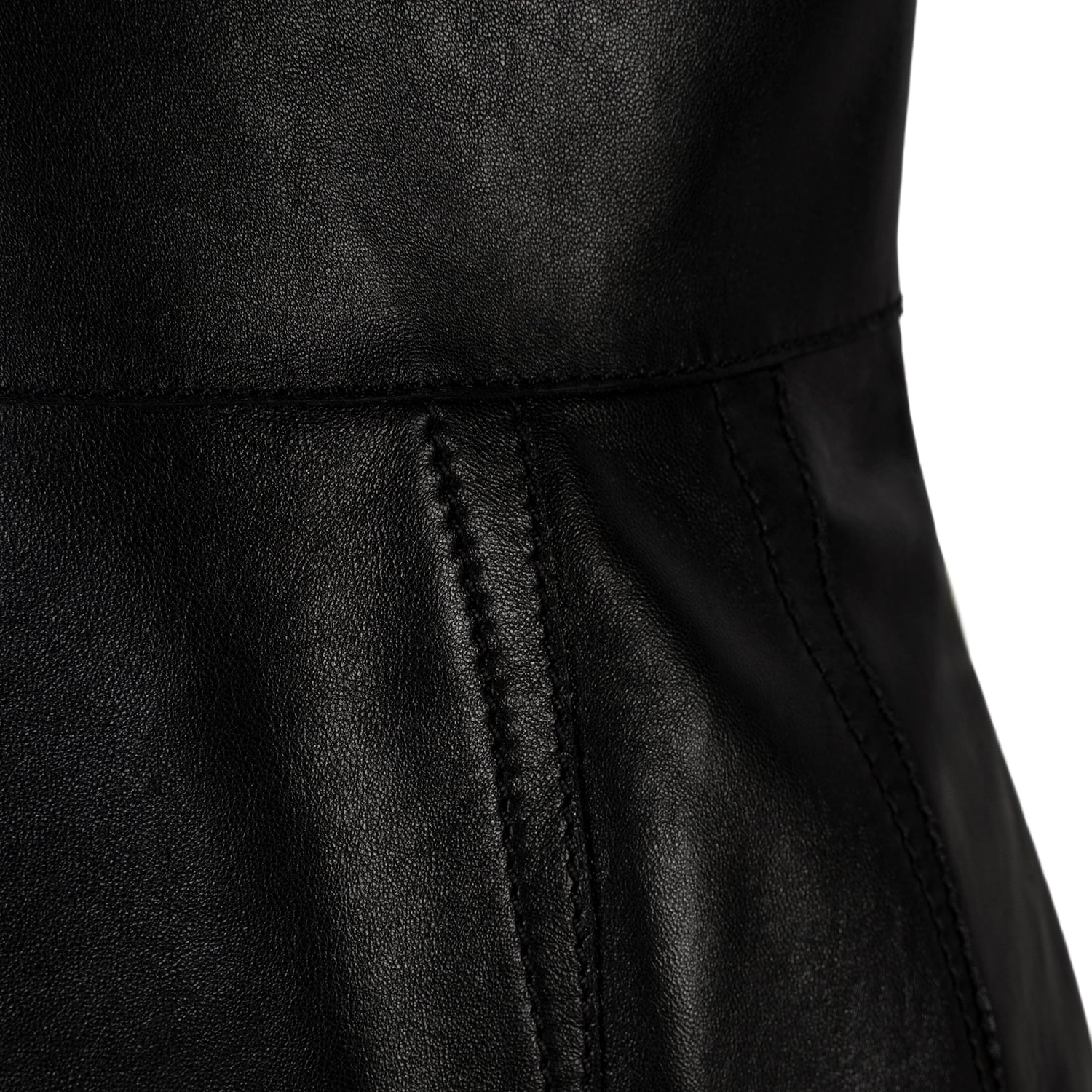 K15222 - LEATHER SKIN-TIGHT DRESS