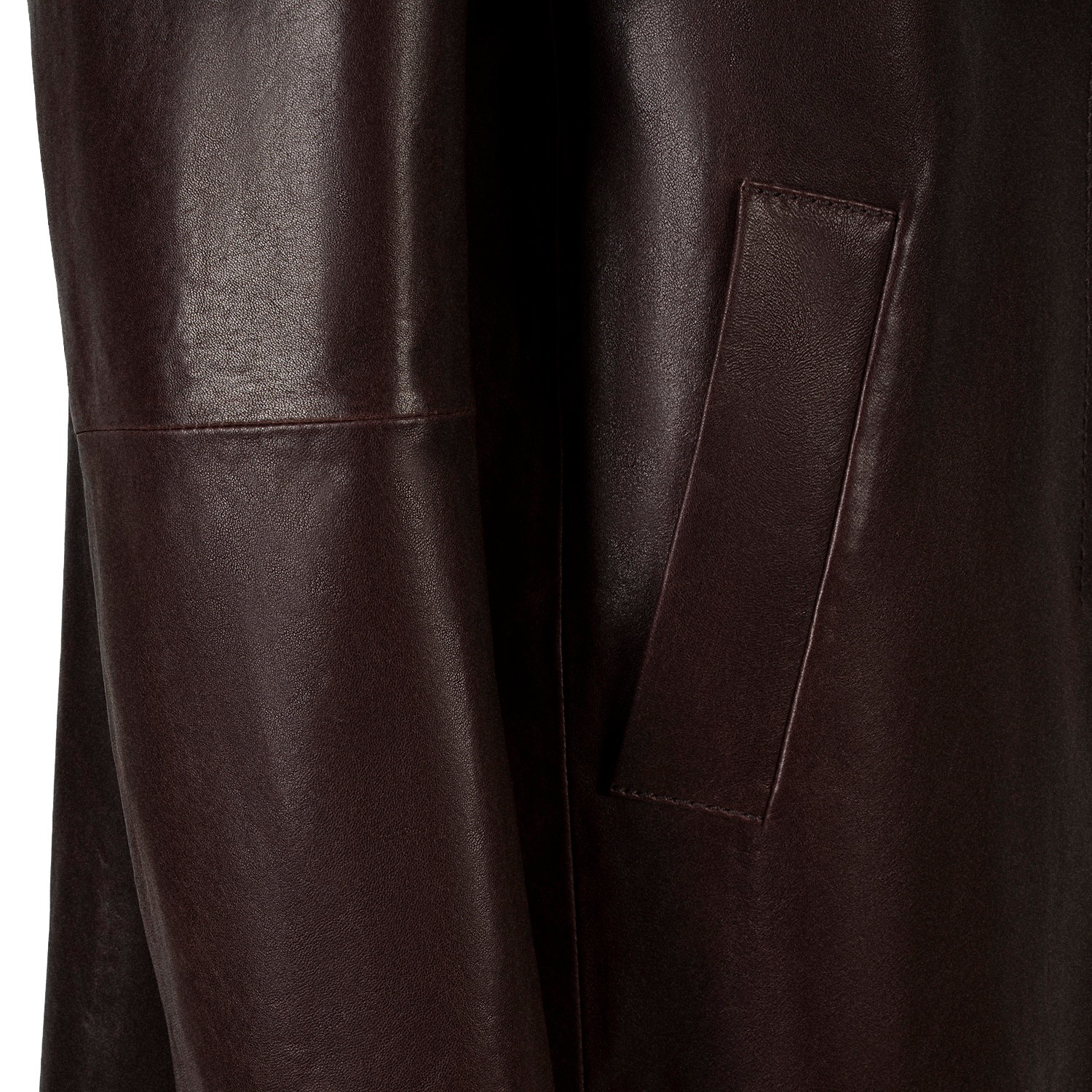 K15257 - LEATHER ROUNDED BACK COAT