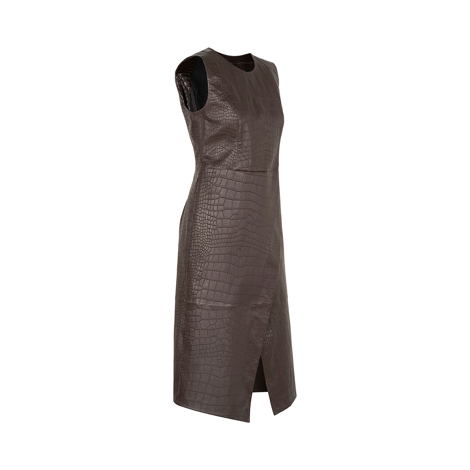 K15258 - LEATHER TUBINO DRESS
