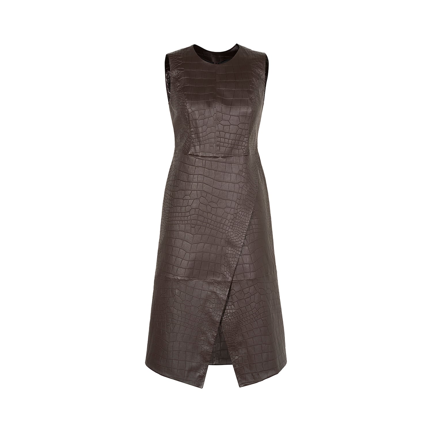 K15258 - LEATHER TUBINO DRESS