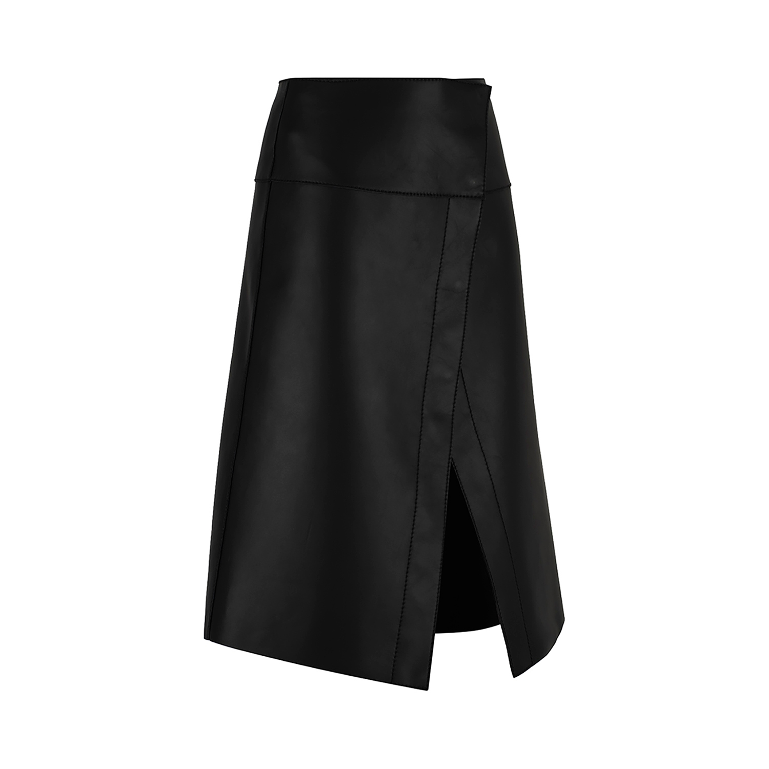 K15259 - LEATHER WRAP SKIRT