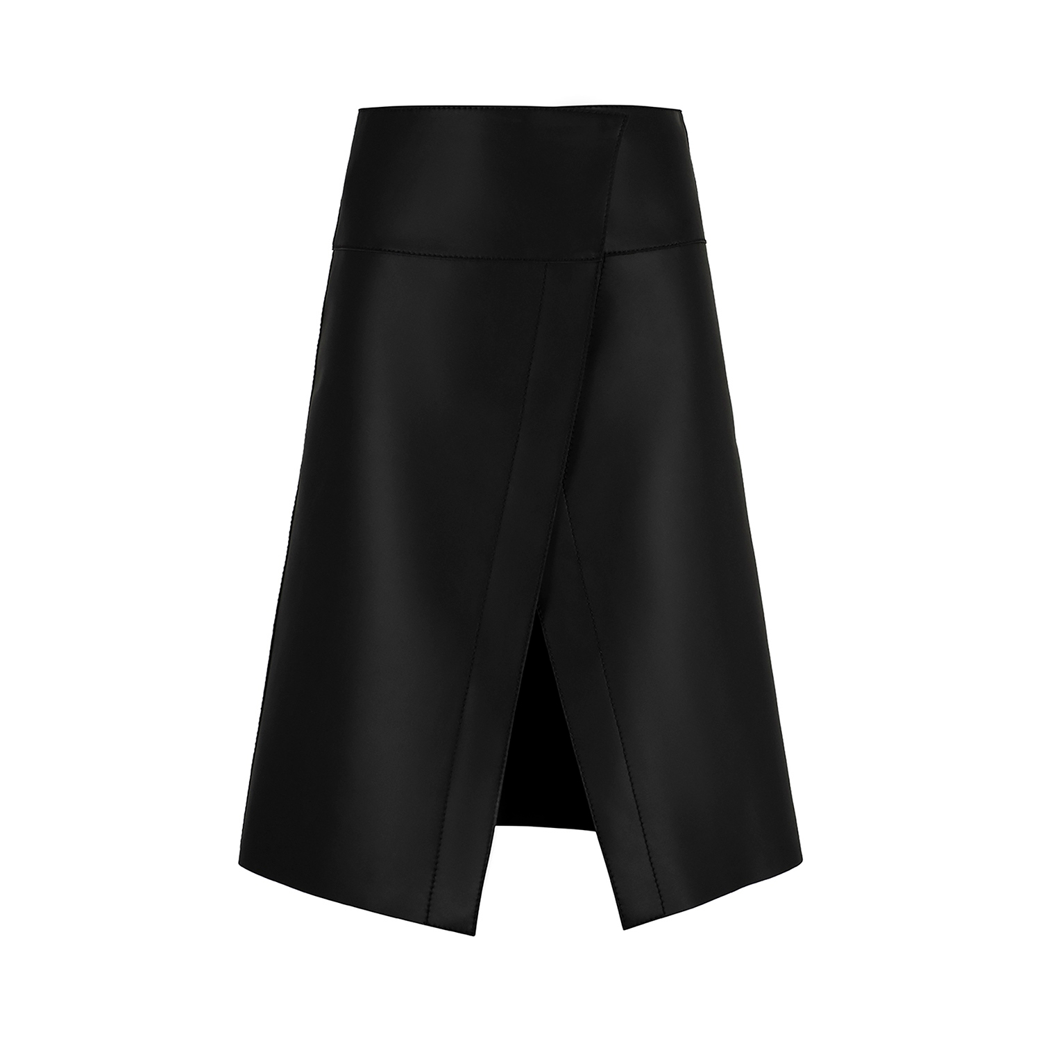 K15259 - LEATHER WRAP SKIRT