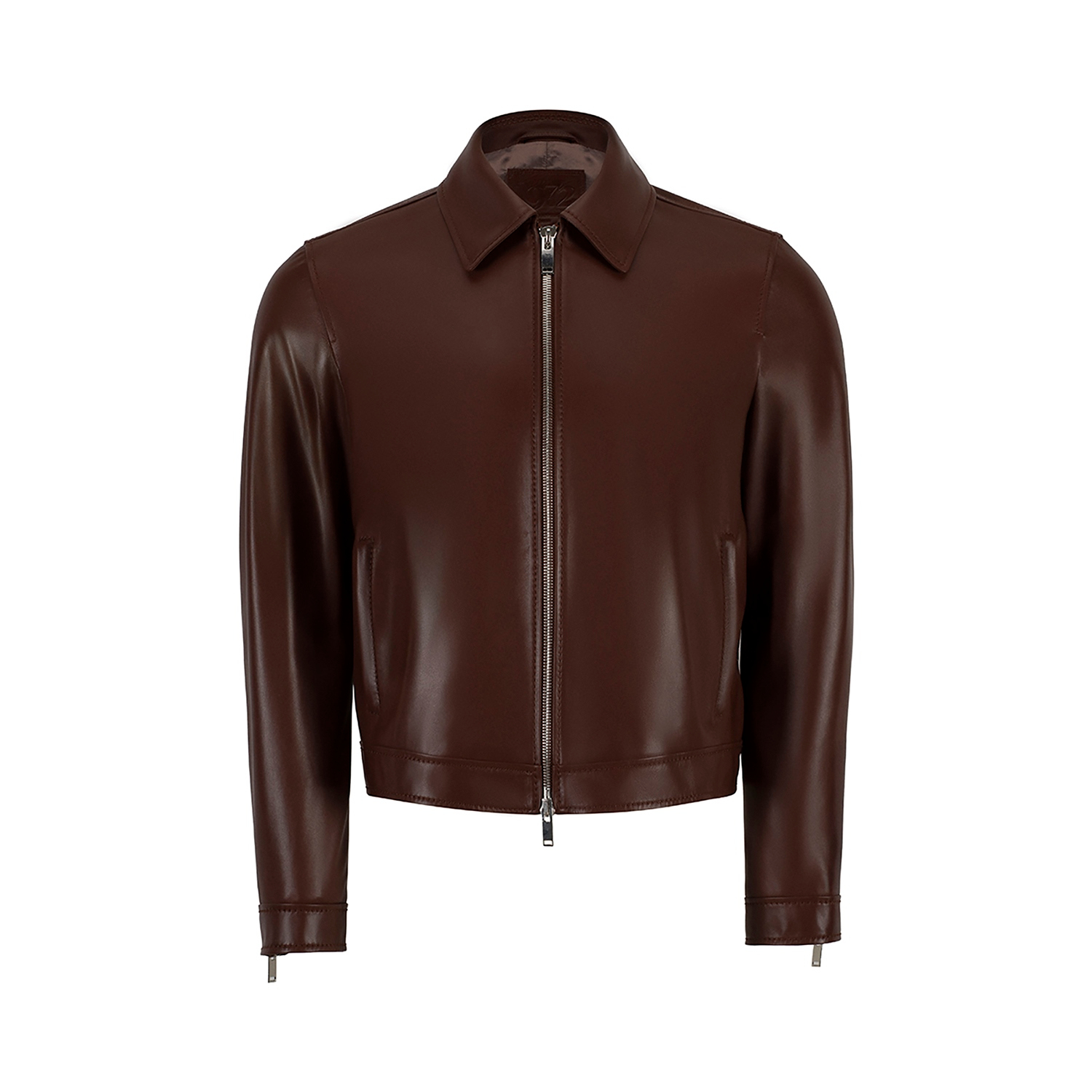 K15268 - LEATHER FITTED BLOUSON JACKET