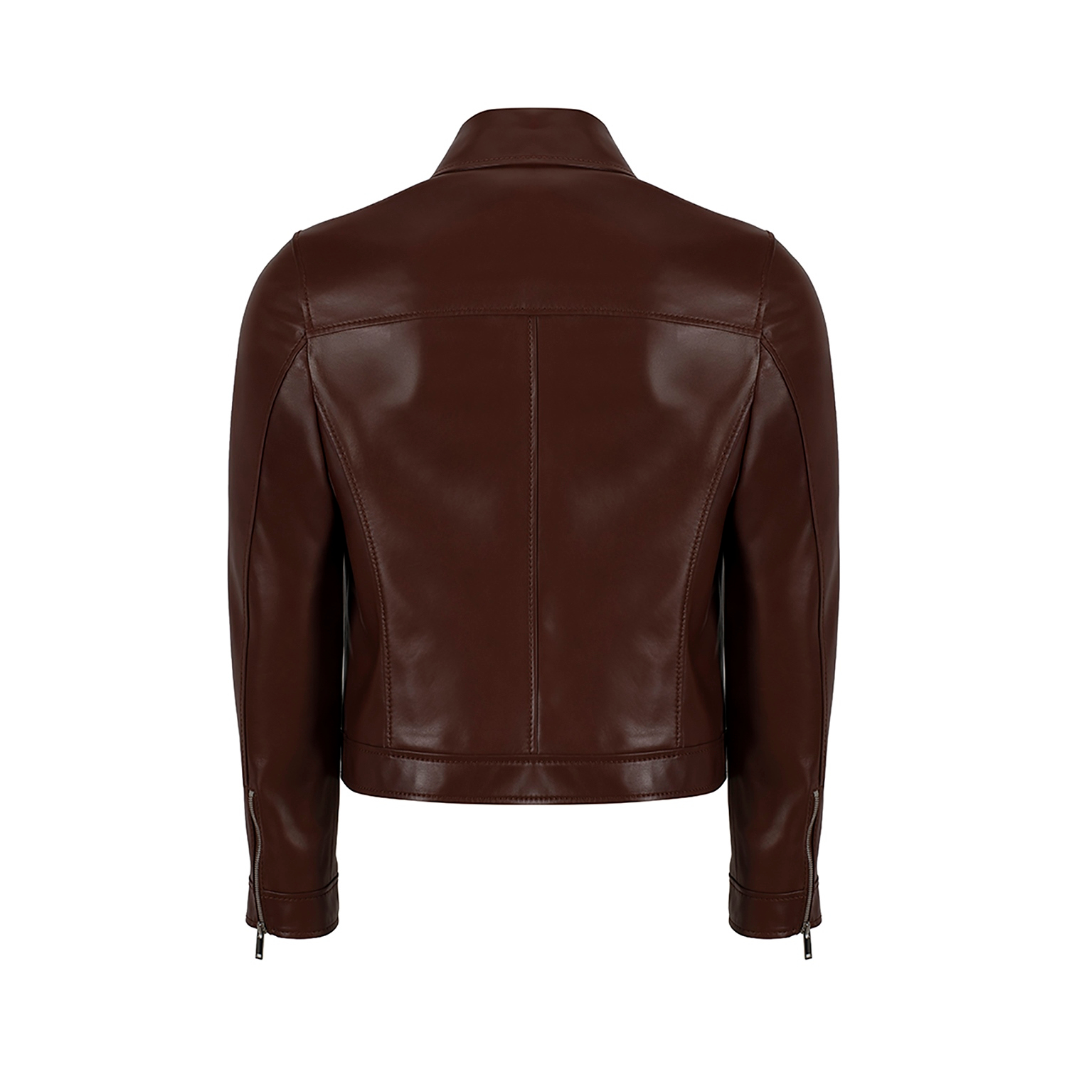 K15268 - LEATHER FITTED BLOUSON JACKET