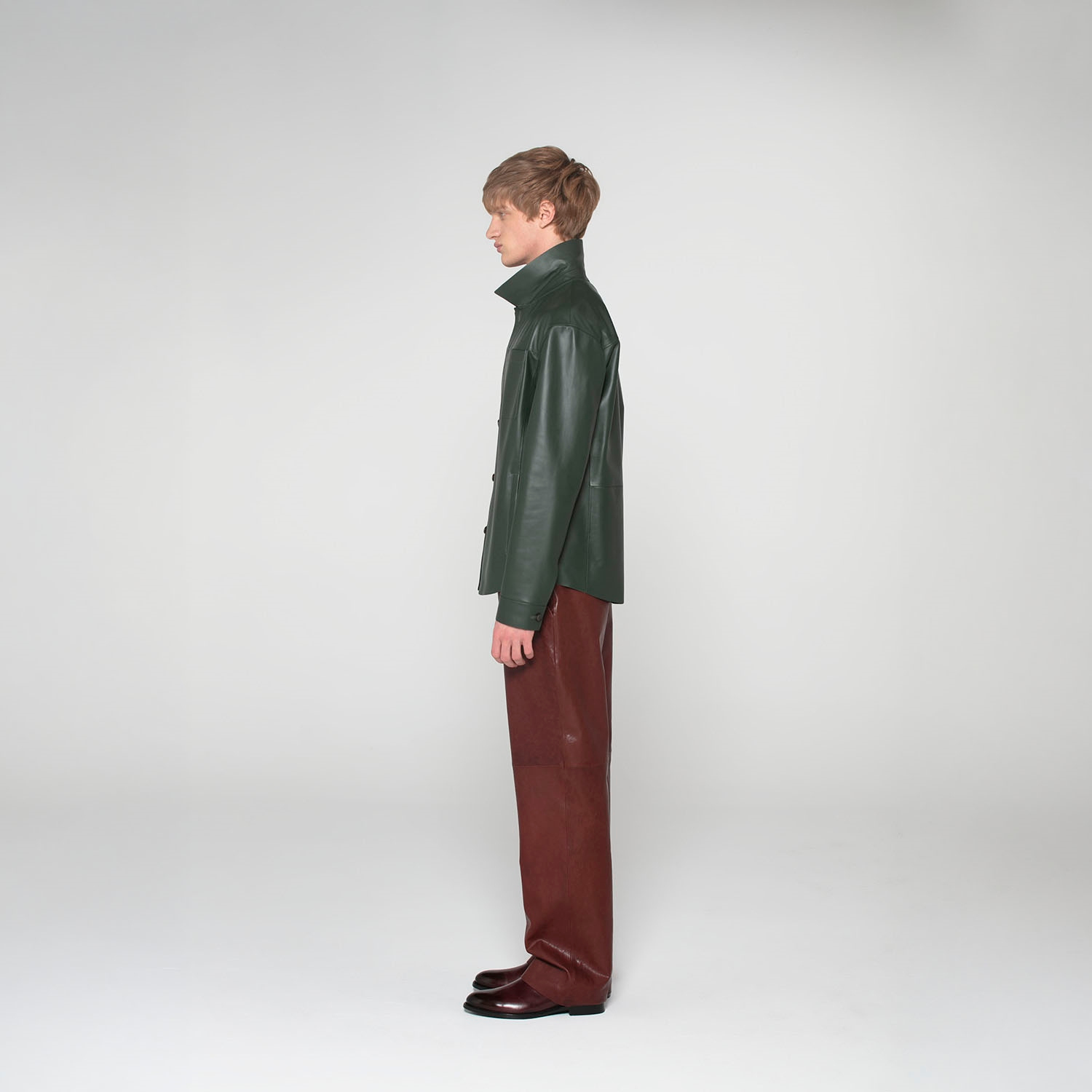 K15269 - LEATHER SHIRT JACKET