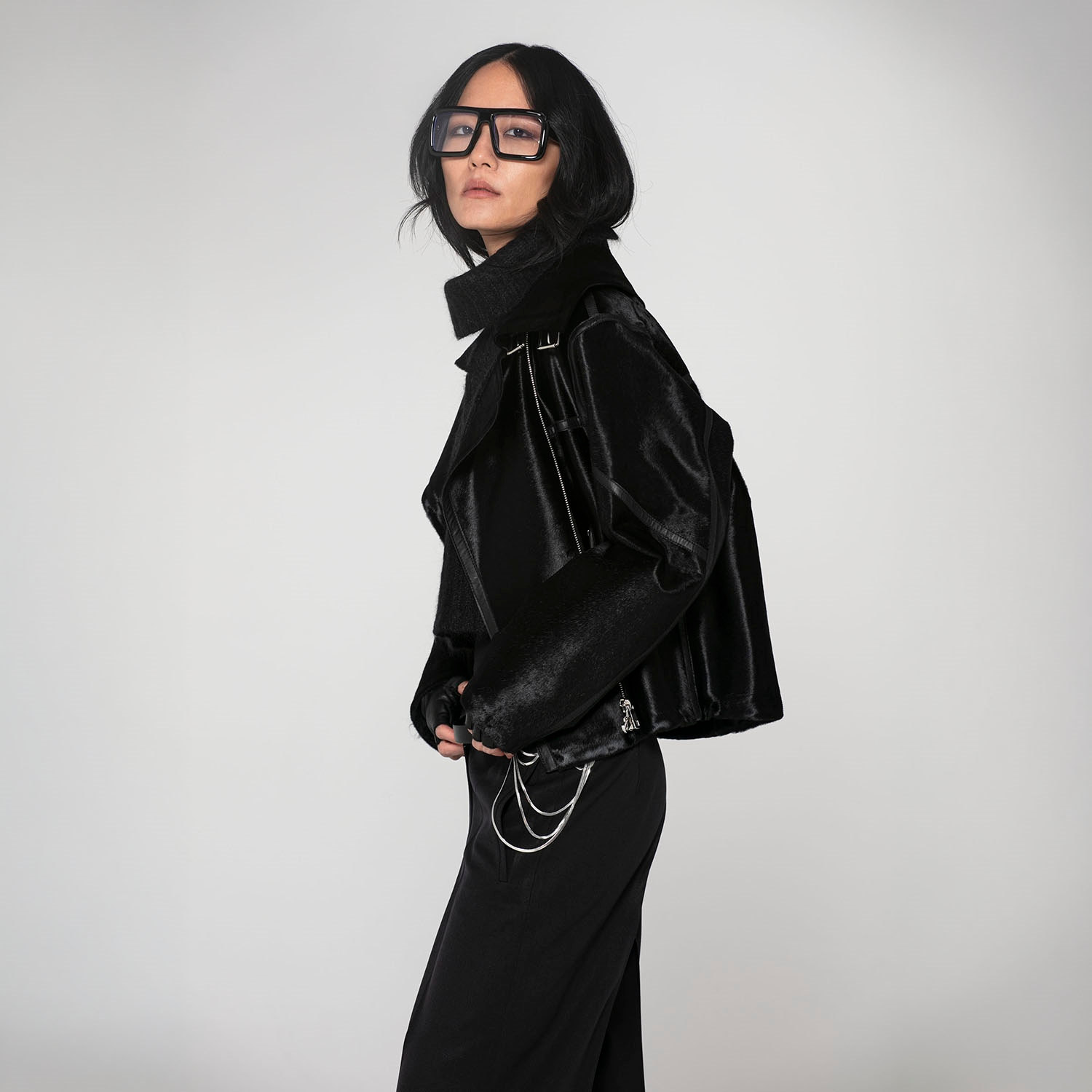 K15273 - SHEARLING BIKER JACKET